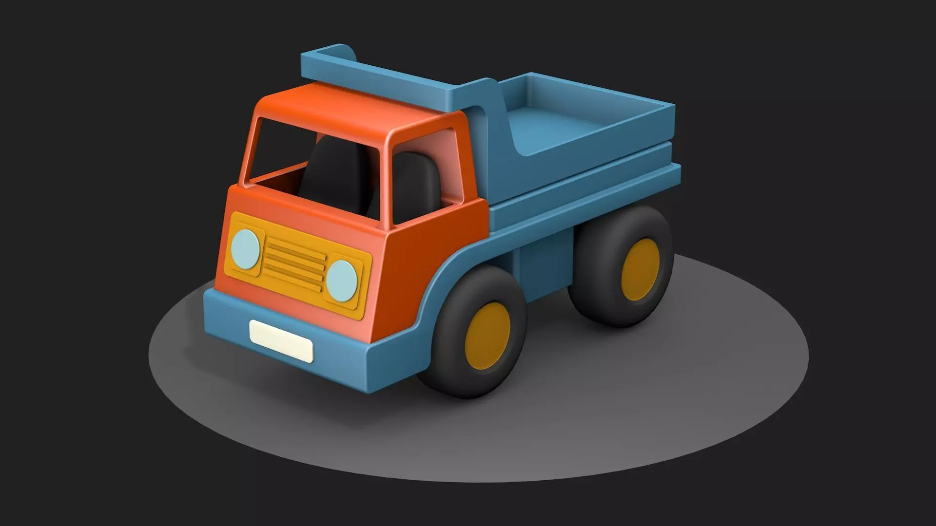 Toy DUMP truck 3D model_0