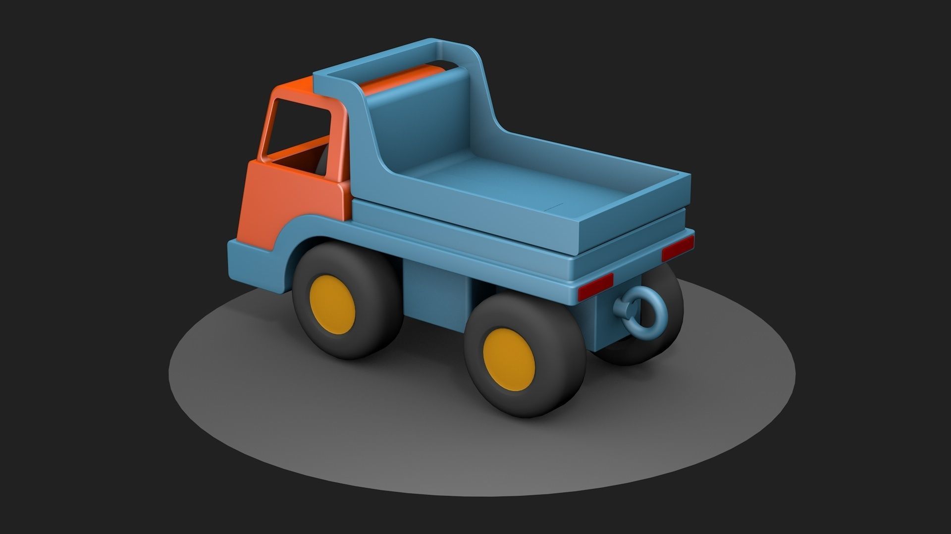 Toy DUMP truck 3D model_3
