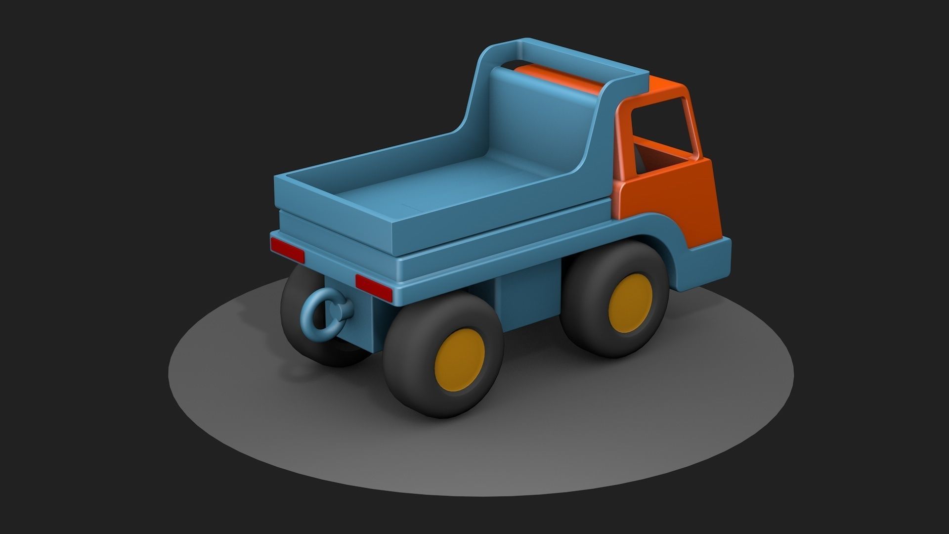 Toy DUMP truck 3D model_2