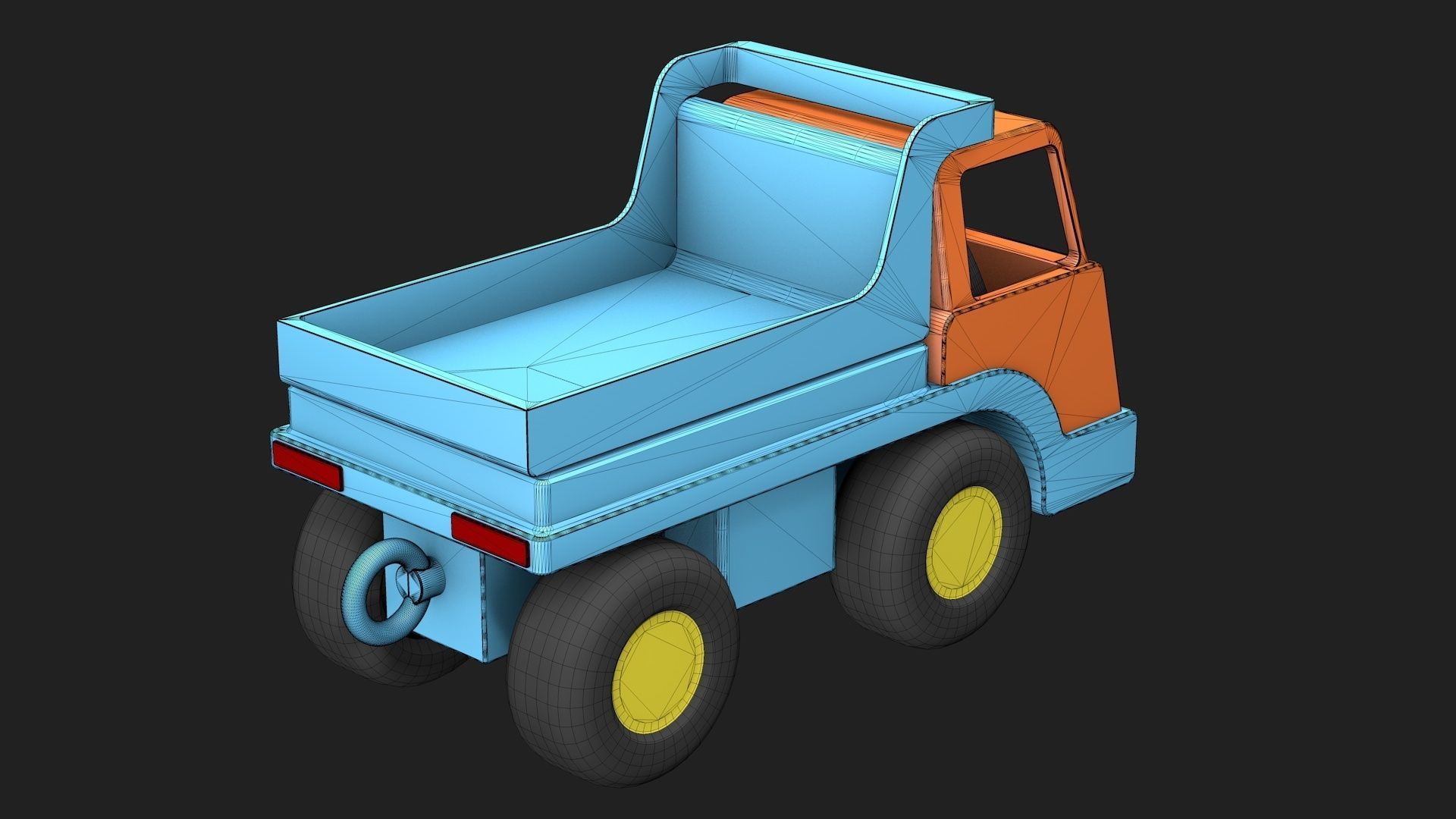 Toy DUMP truck 3D model_9