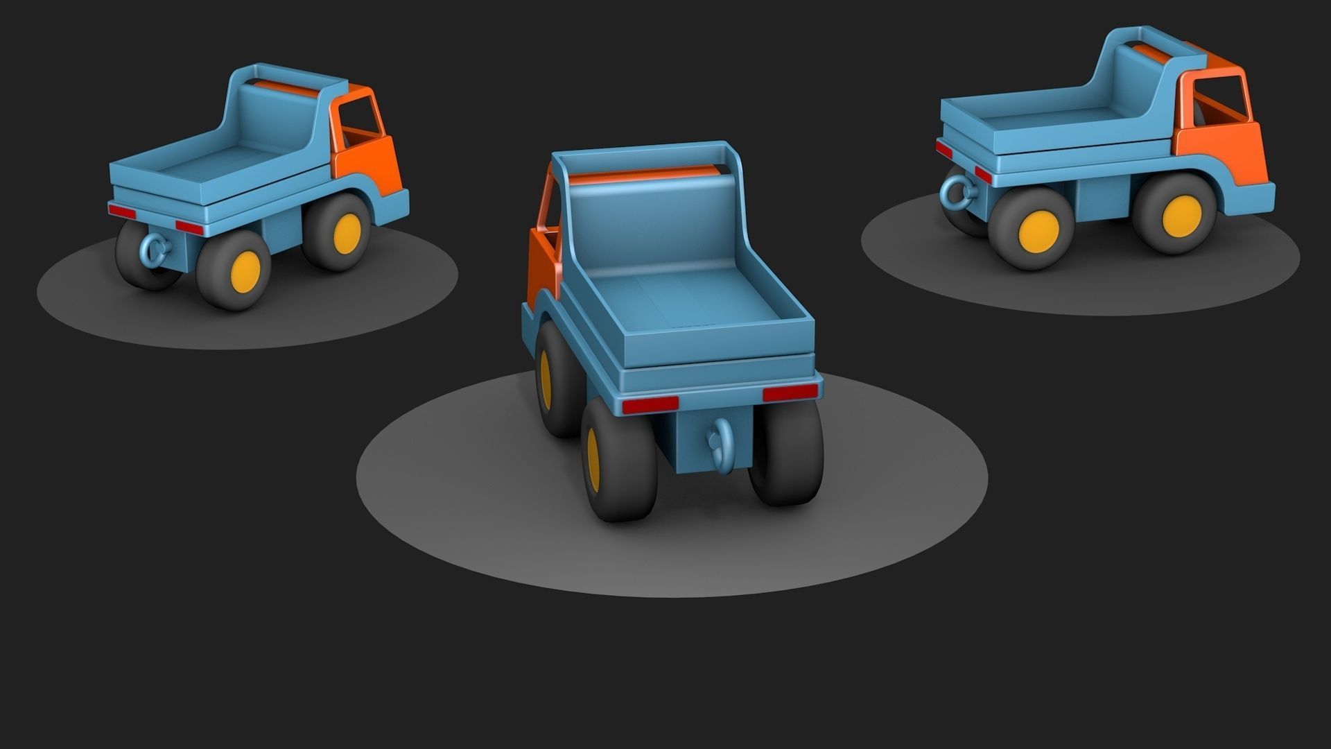 Toy DUMP truck 3D model_5