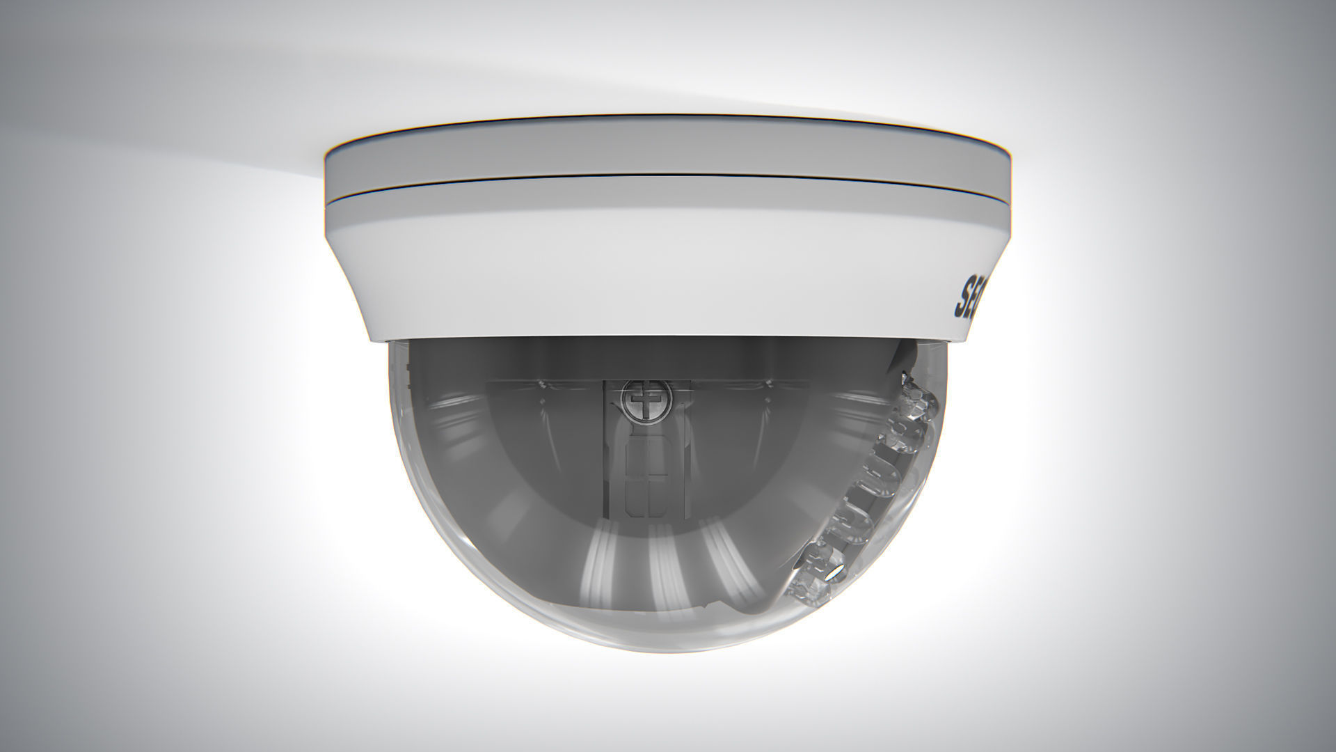 Security Camera 01 PBR Low-poly 3D model_4