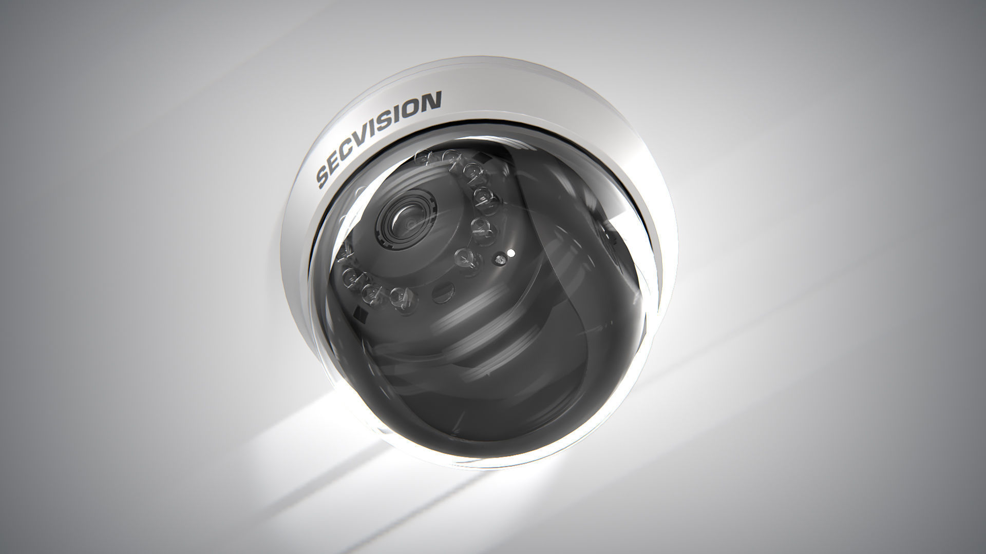 Security Camera 01 PBR Low-poly 3D model_8