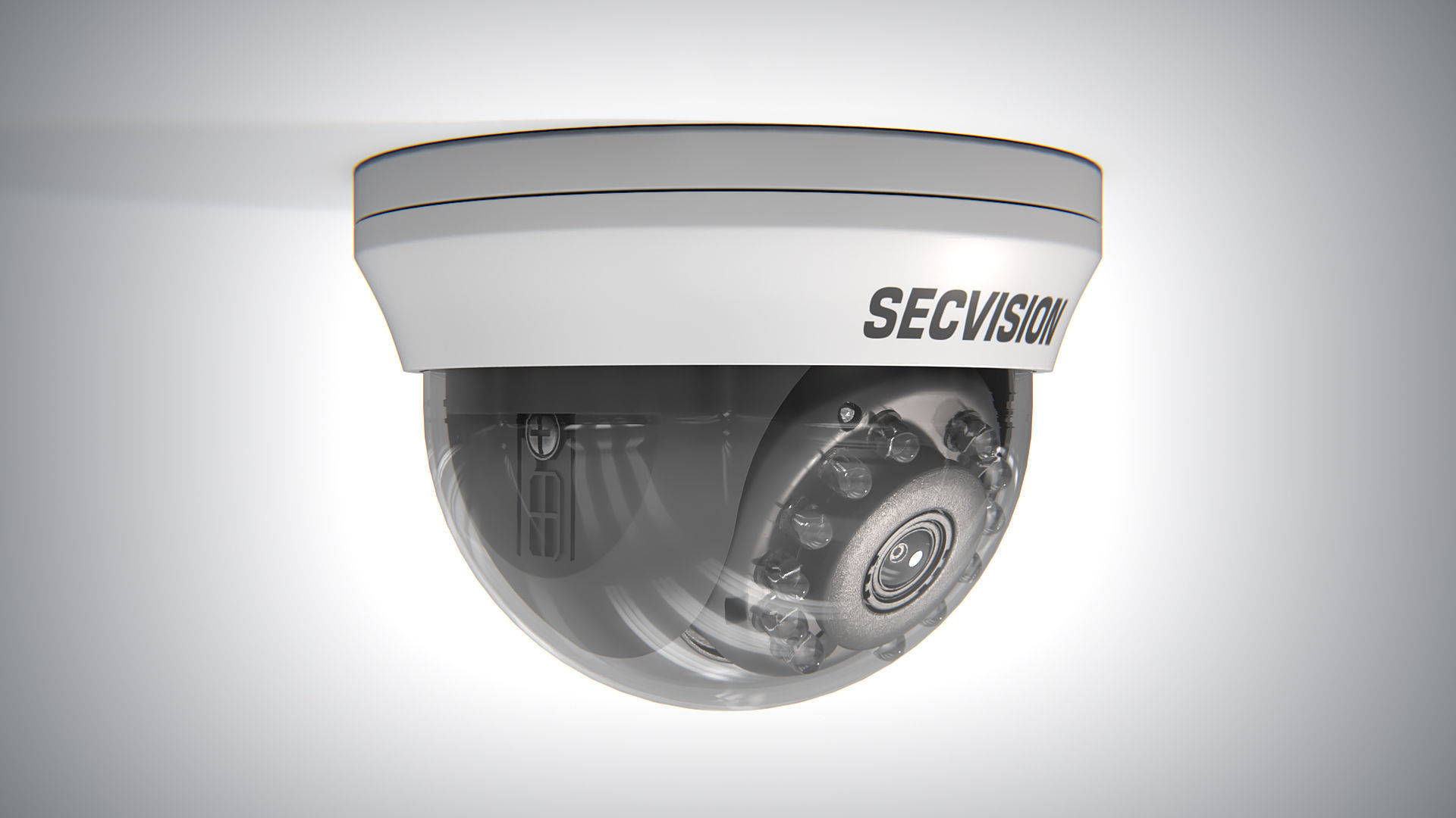 Security Camera 01 PBR Low-poly 3D model_3