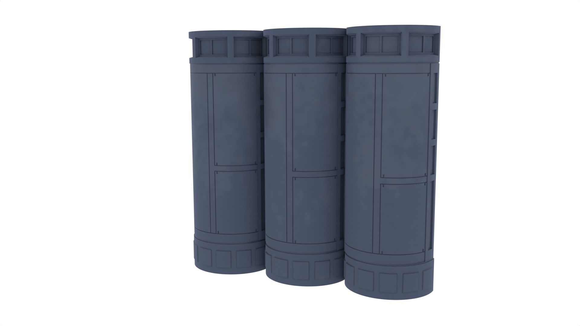 Death Star Small Pillar - 1-6 scale Hottoys 3D print model_4