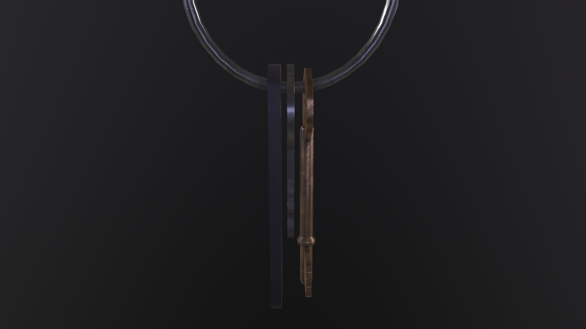 Old Keys 3D Model Low-poly 3D model_5