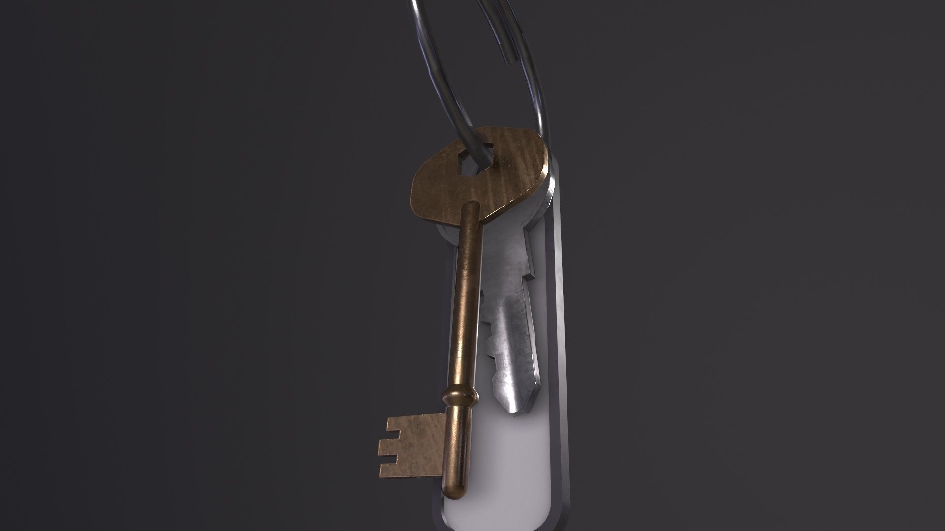 Old Keys 3D Model Low-poly 3D model_3