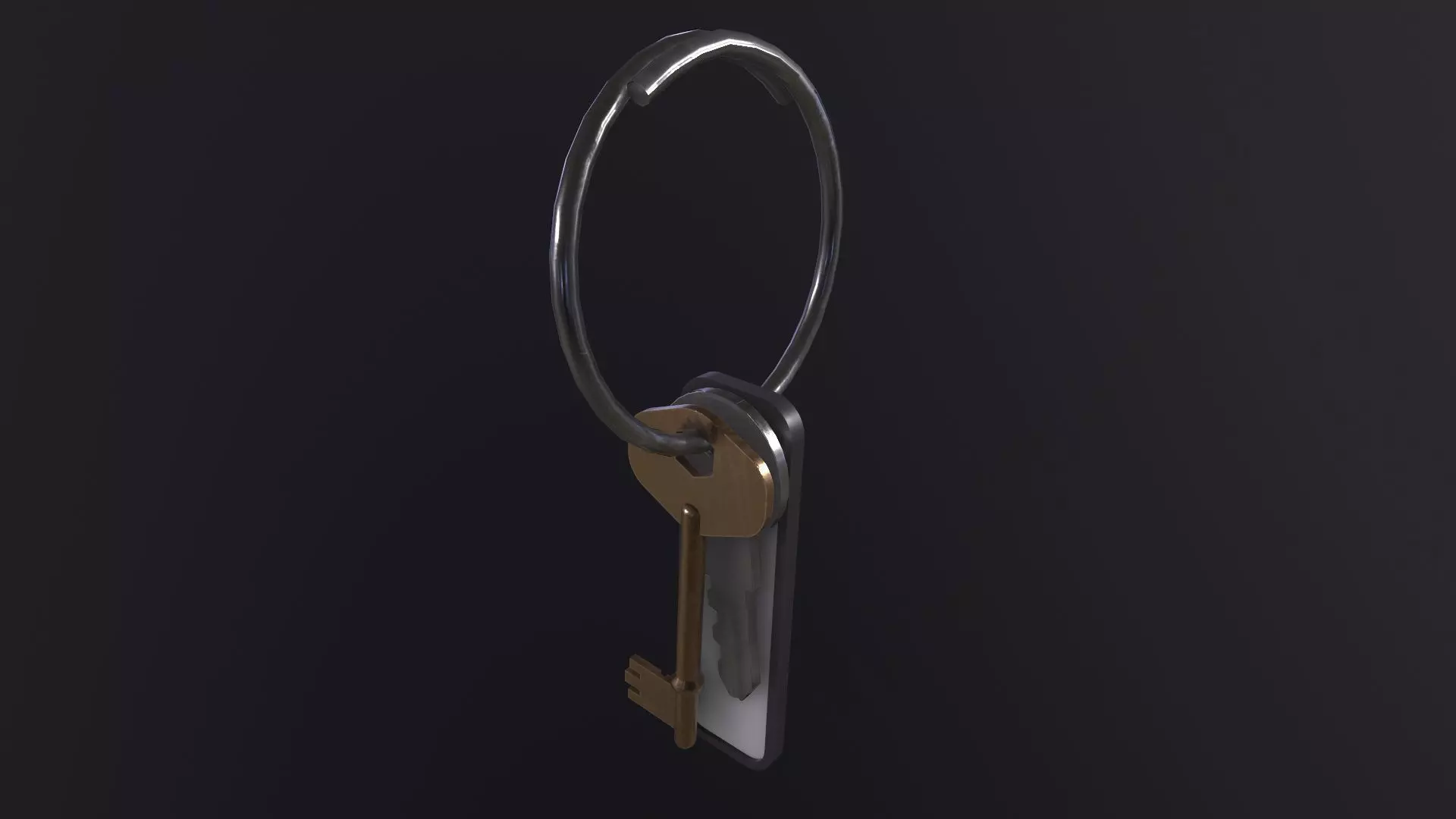 Old Keys 3D Model Low-poly 3D model_0