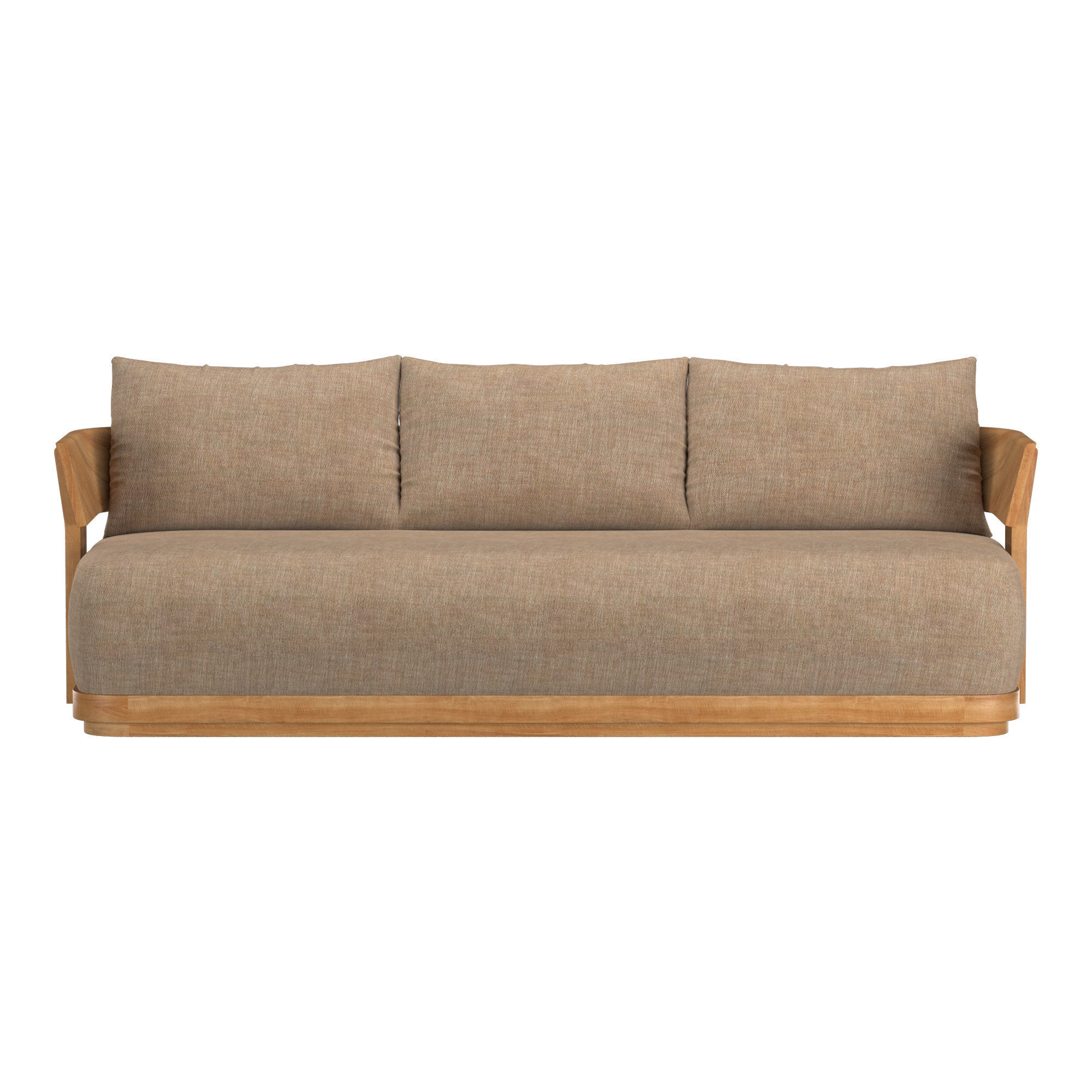 SOLARO TEAK SOFA 3D model_2