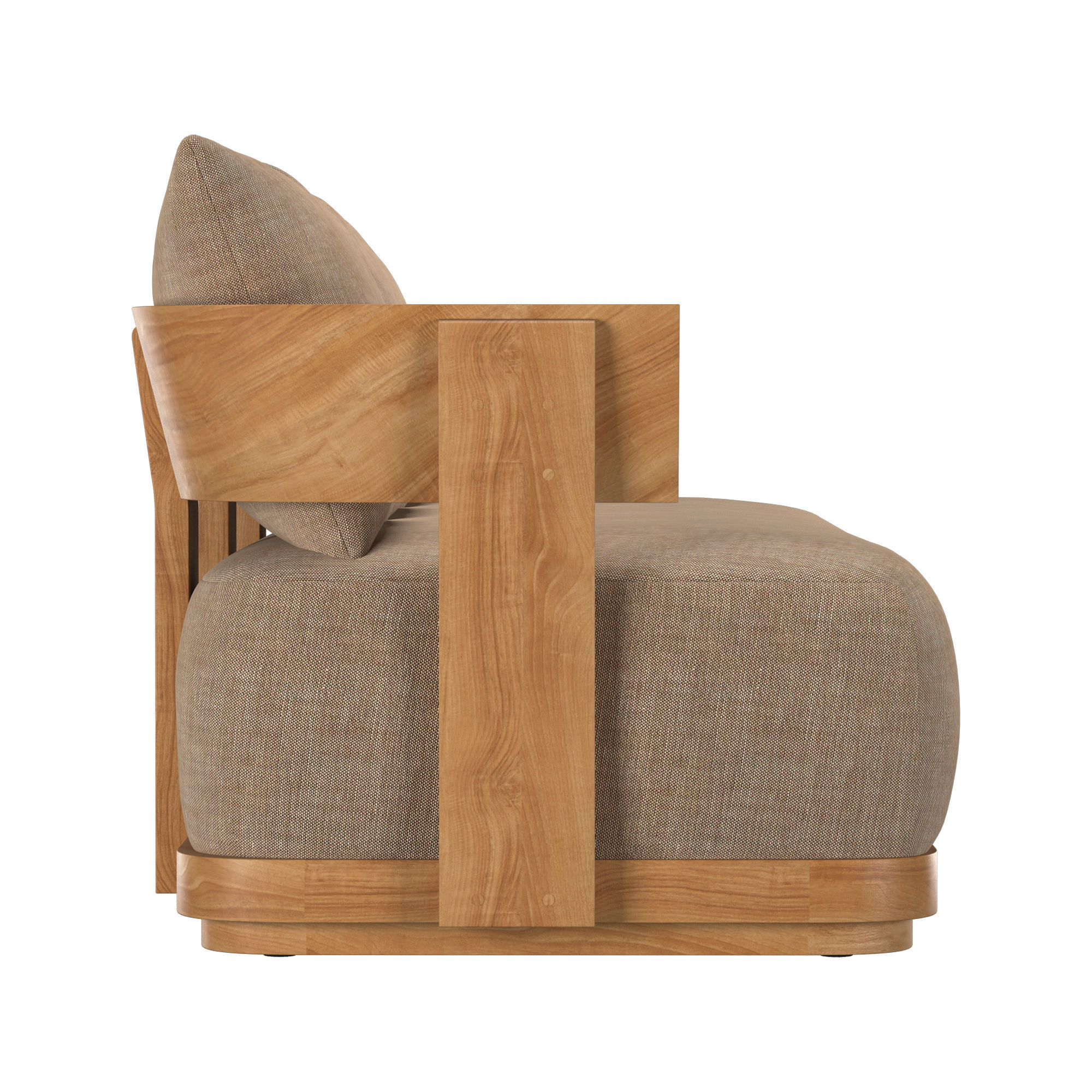 SOLARO TEAK SOFA 3D model_4