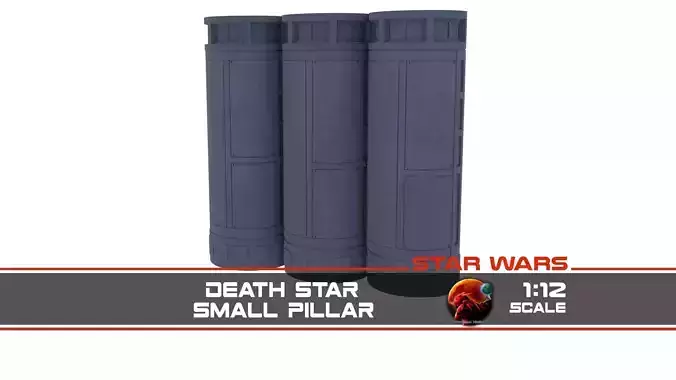 Death Star Small Pillar - 1-12 scale Blackseries  3D print model