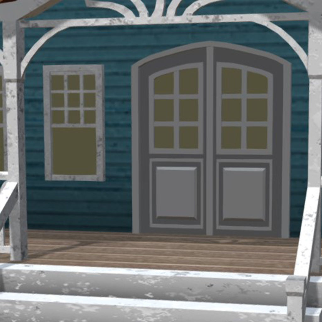 American Style Cottage - Town House Model Low-poly 3D model_4