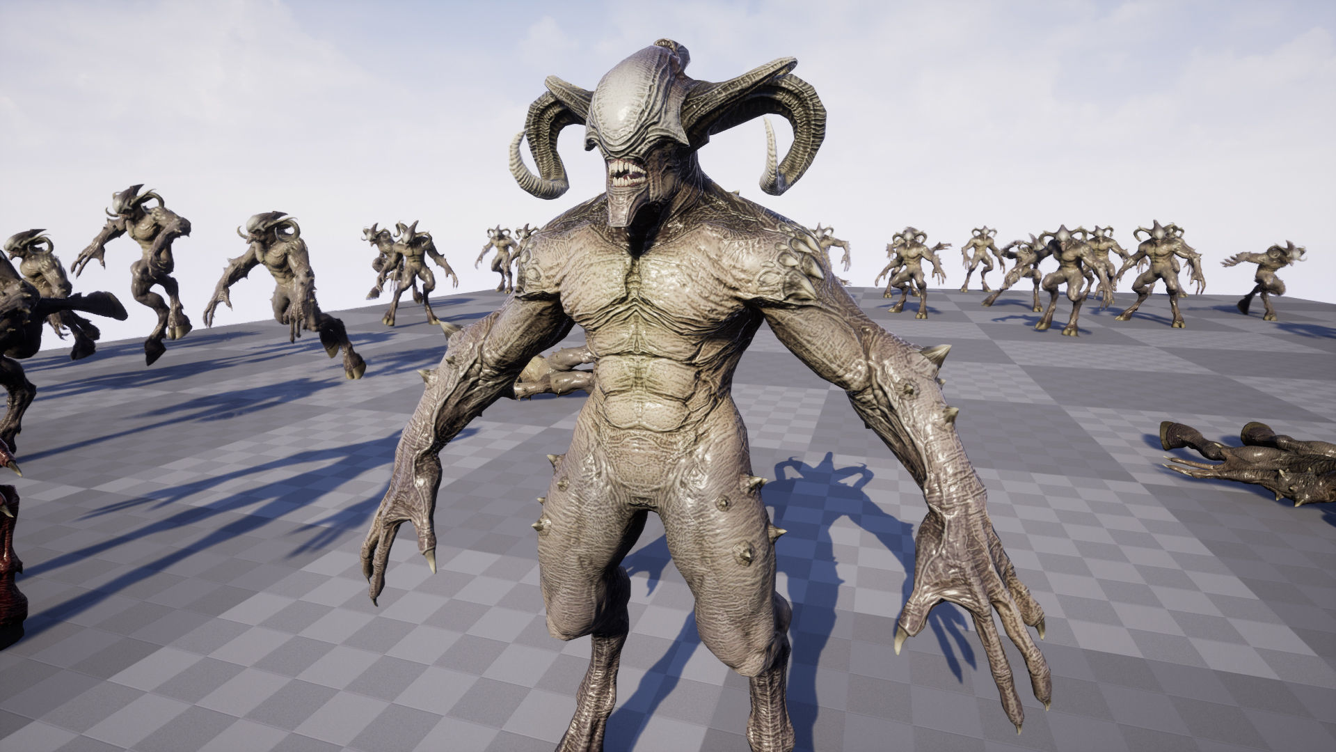 Faceless Demon Low-poly 3D model_24