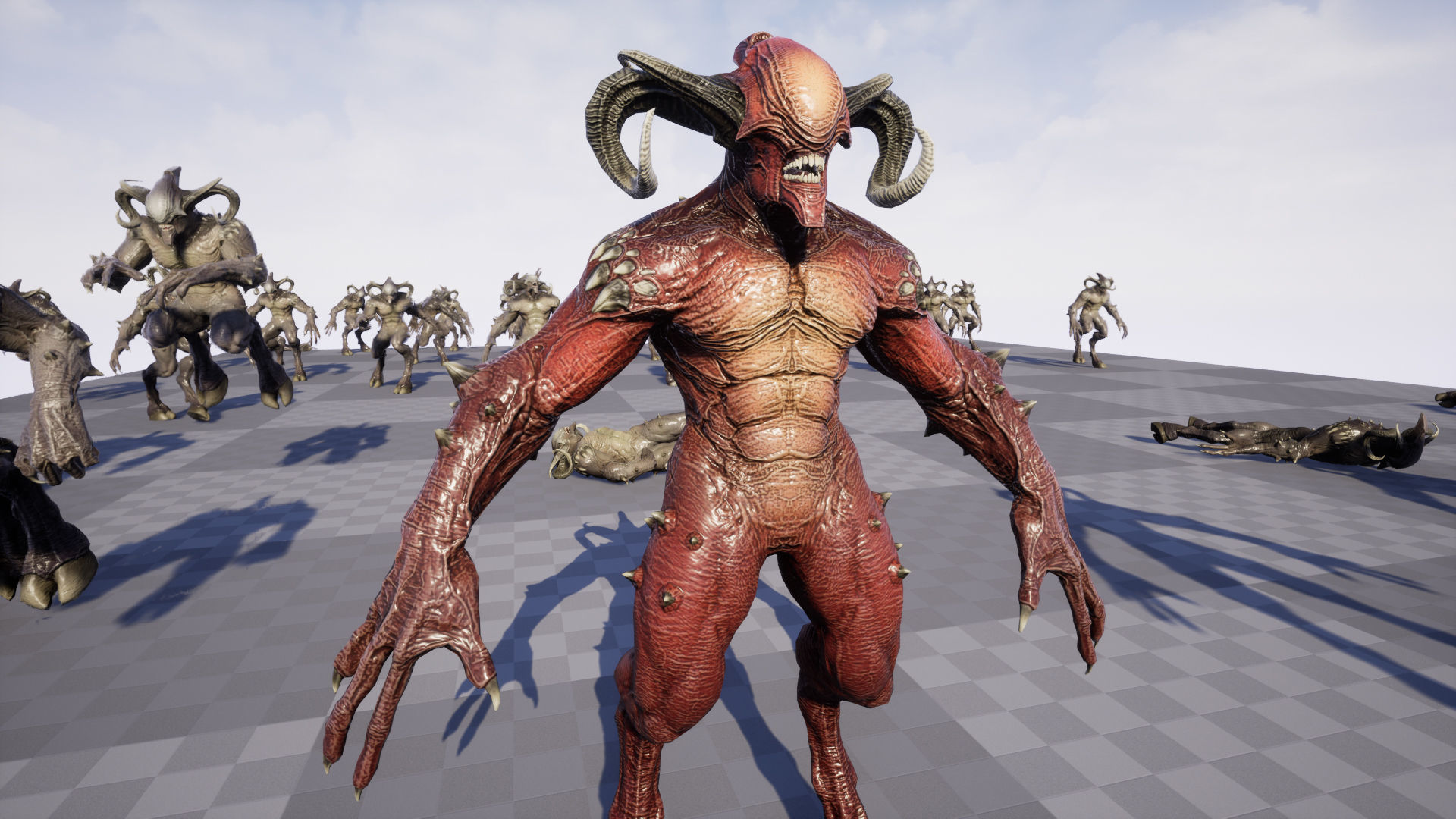 Faceless Demon Low-poly 3D model_22