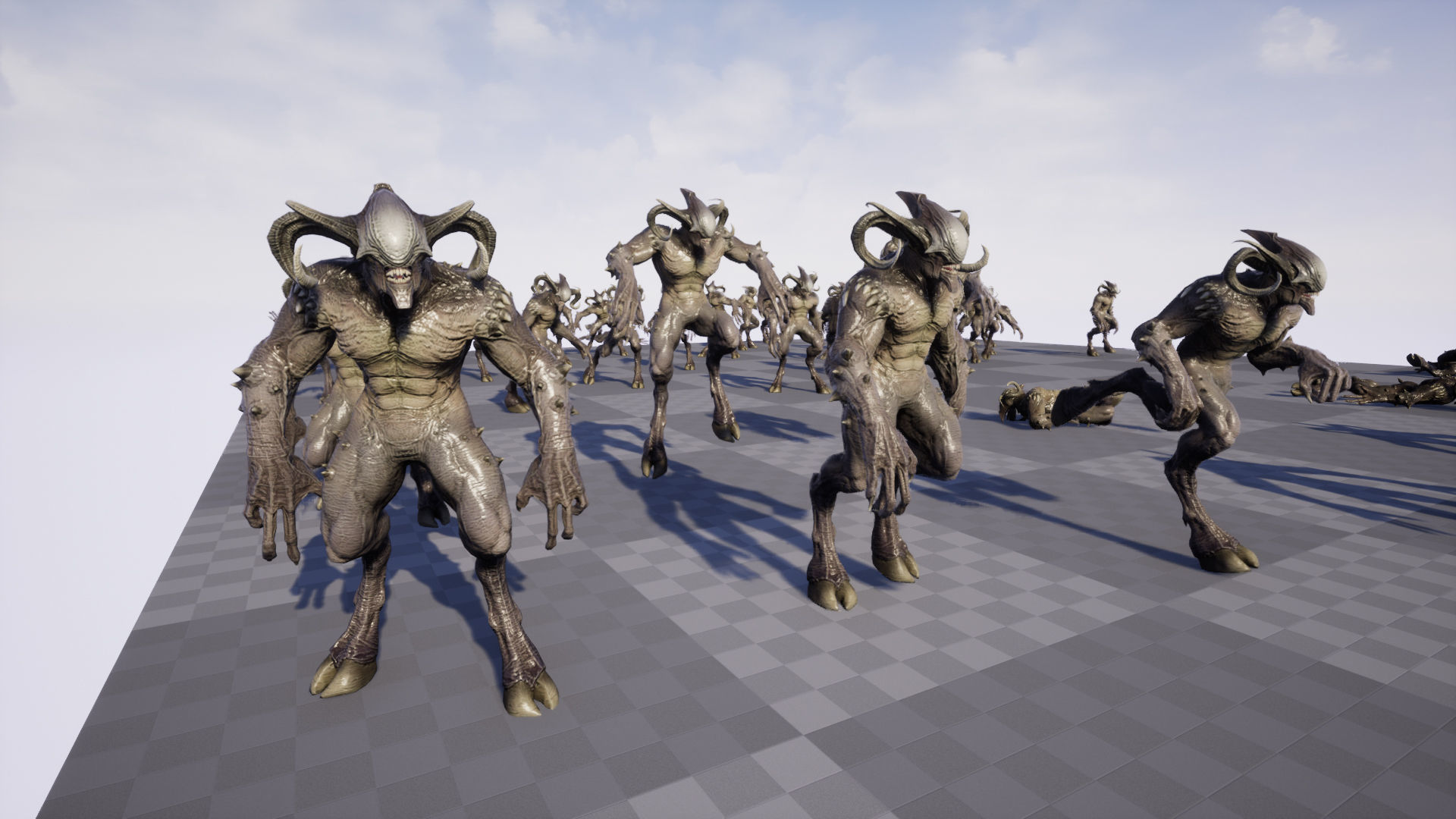 Faceless Demon Low-poly 3D model_21