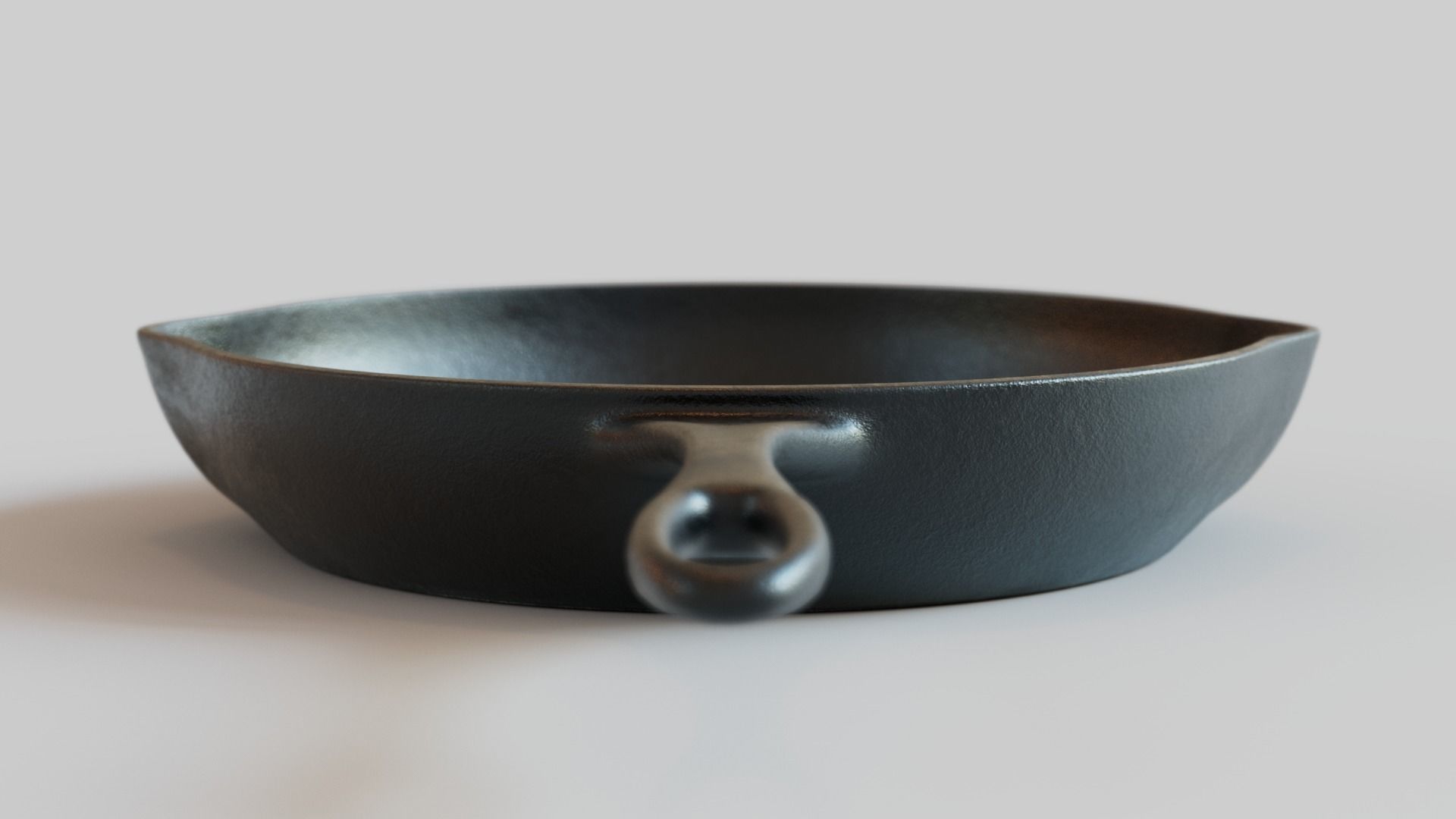 Cast Iron Grill Pan 3D model_12