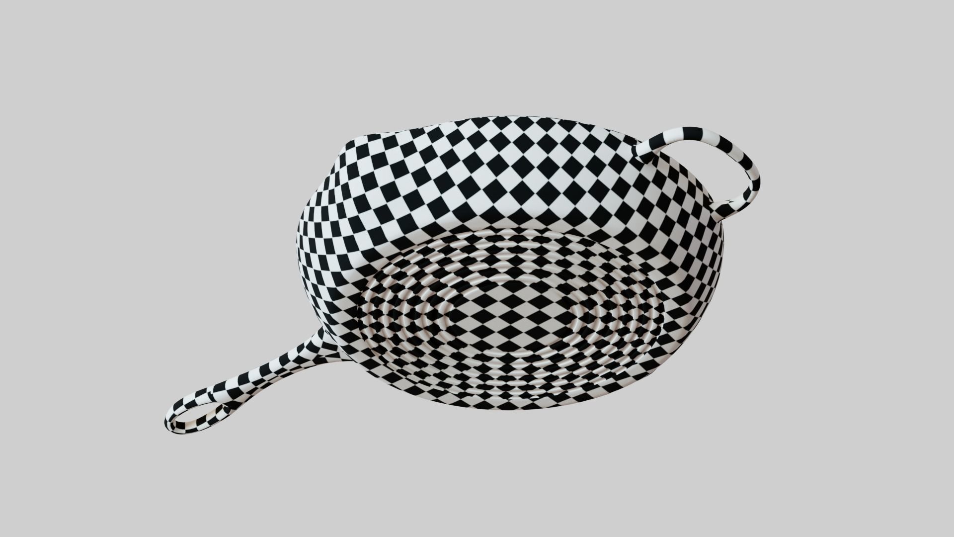 Cast Iron Grill Pan 3D model_11