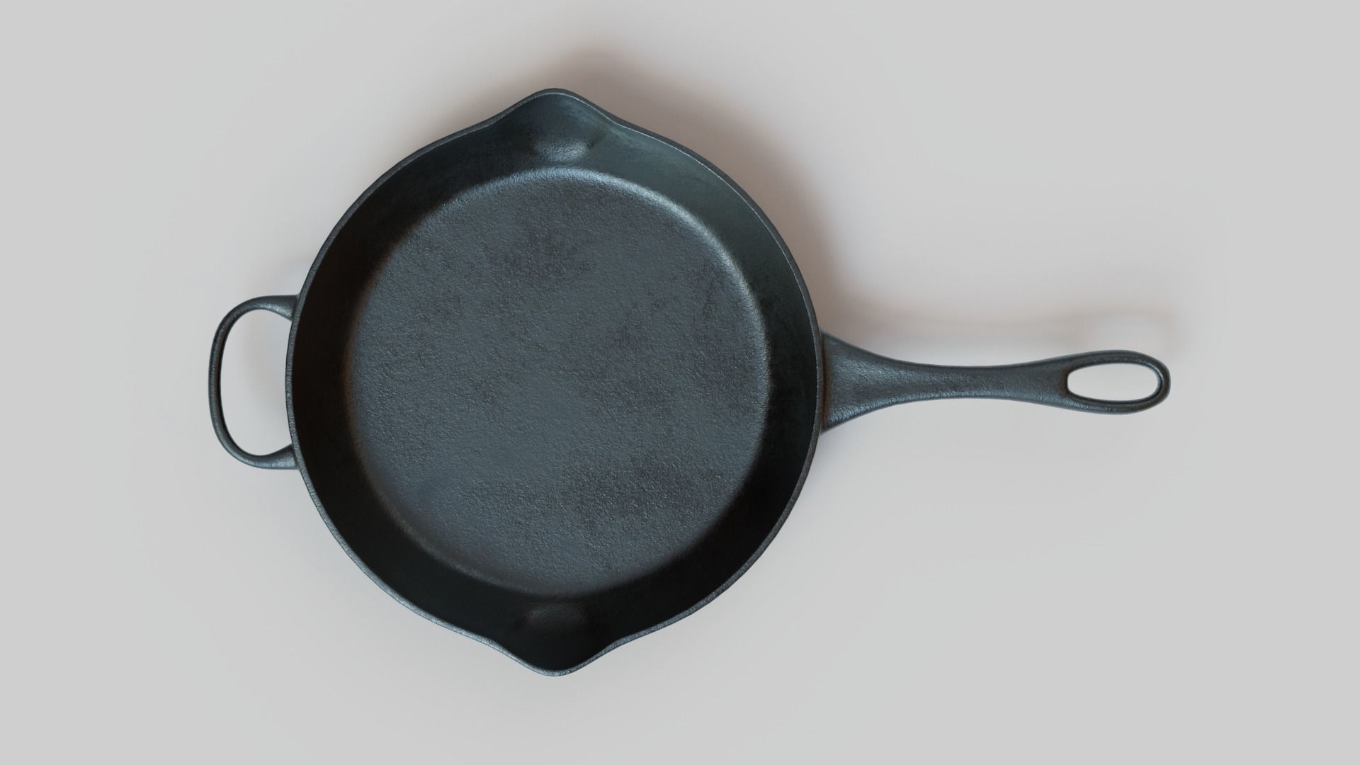 Cast Iron Grill Pan 3D model_3