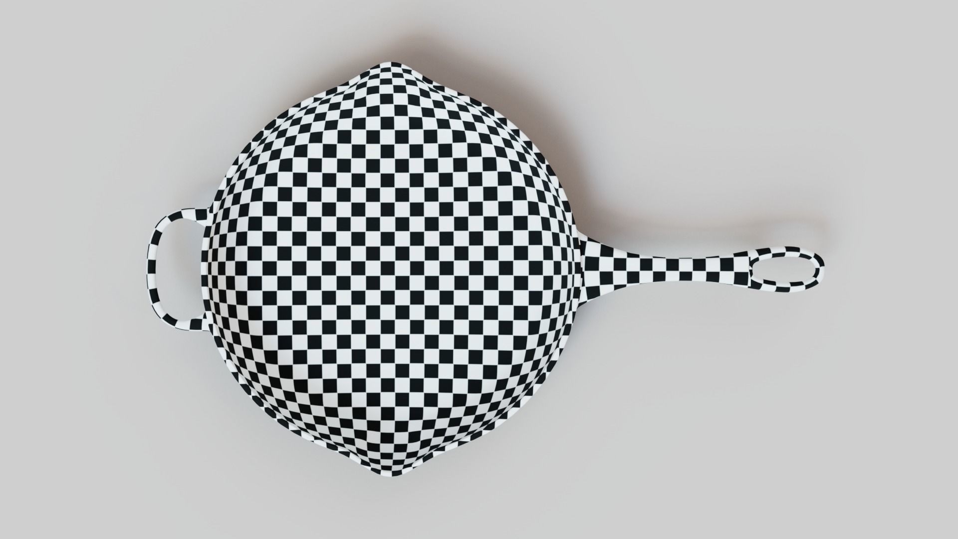 Cast Iron Grill Pan 3D model_5