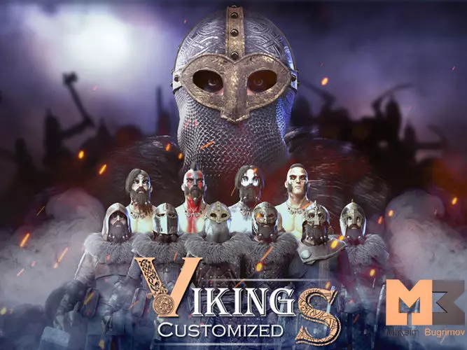 VIKING Customized Low-poly 3D model_0