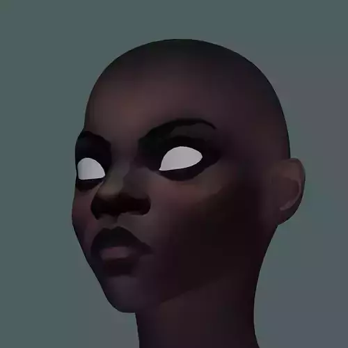 Stylized black woman character
