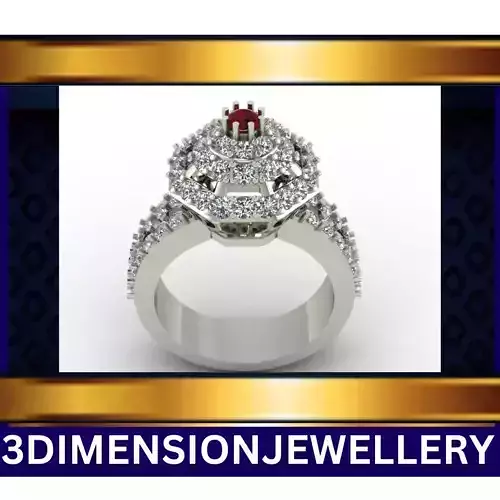 DIAMOND RUBY-RING-3DJ-SCG-17