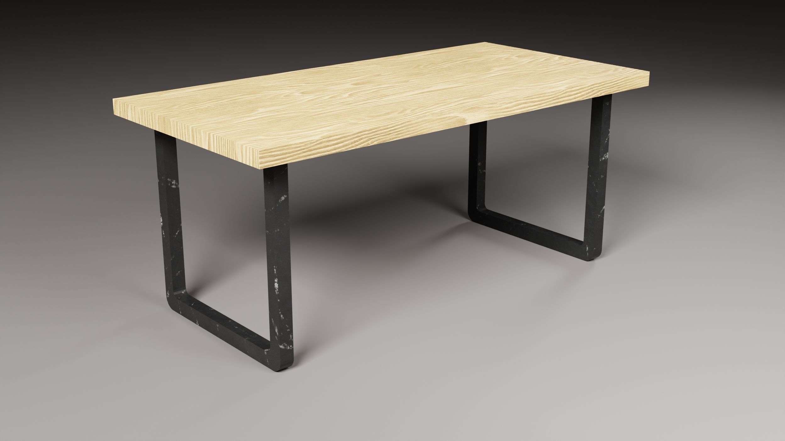 Desks office tables low-poly 3d model Low-poly 3D model_5