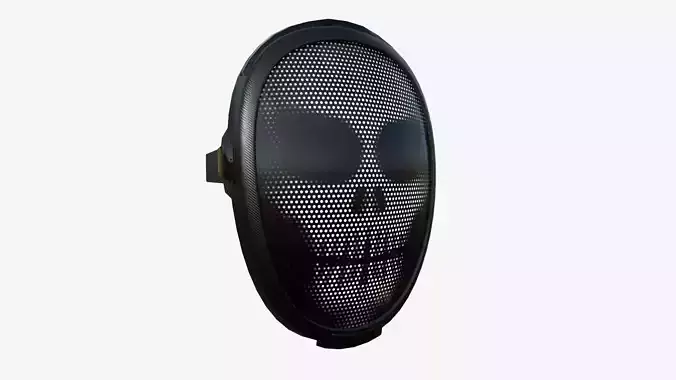 LED Screen Mask - A09 Skull - Character Design Low-poly 3D model