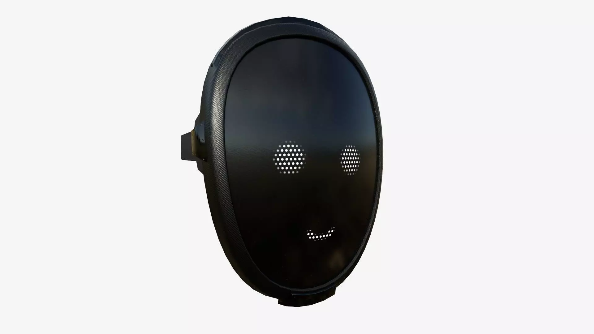 LED Screen Mask - A11 Robot Face - Character Design Low-poly 3D model
