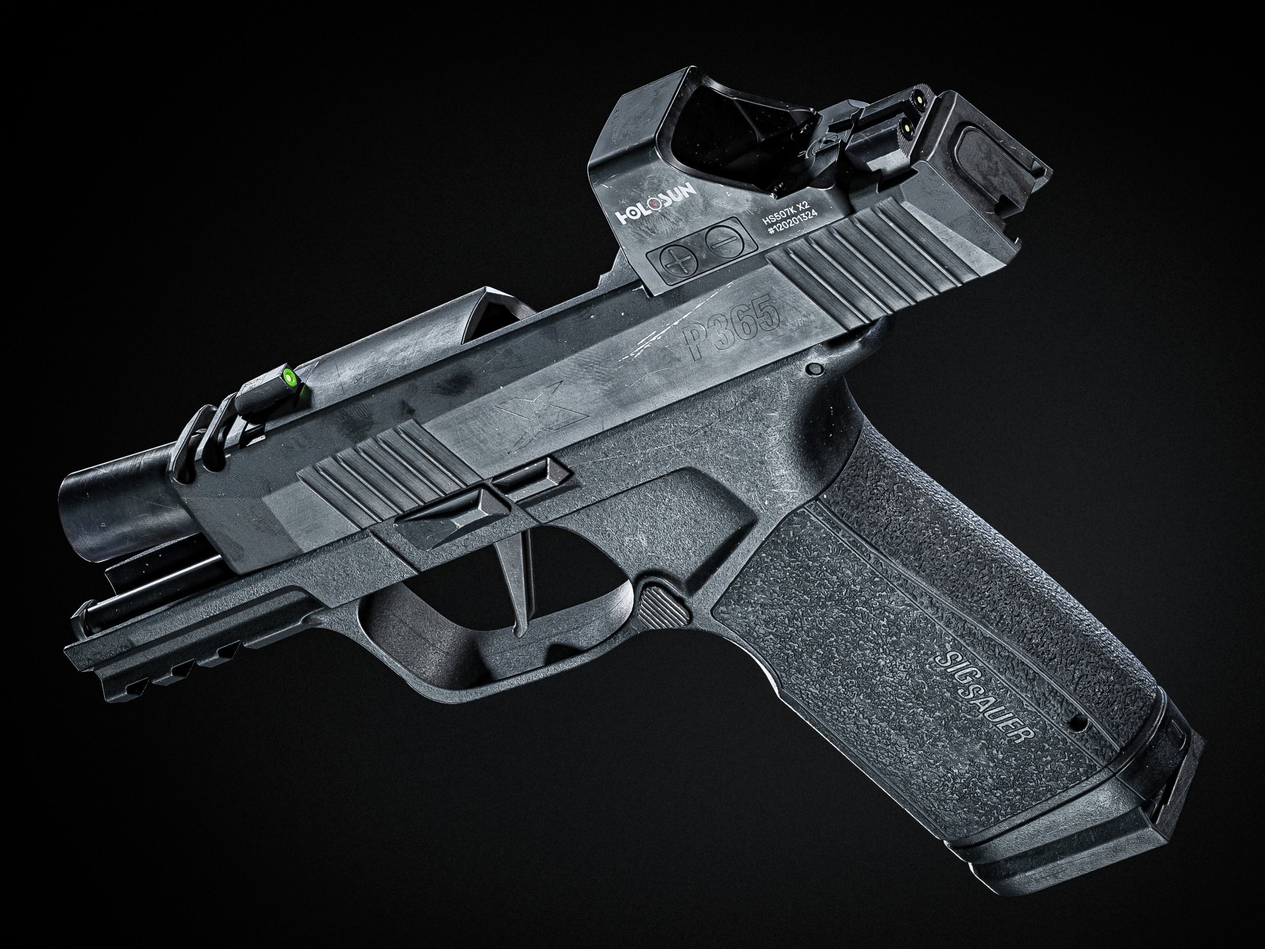 Sig Sauer P365 XMACRO Game-ready Low-poly 3D model_5