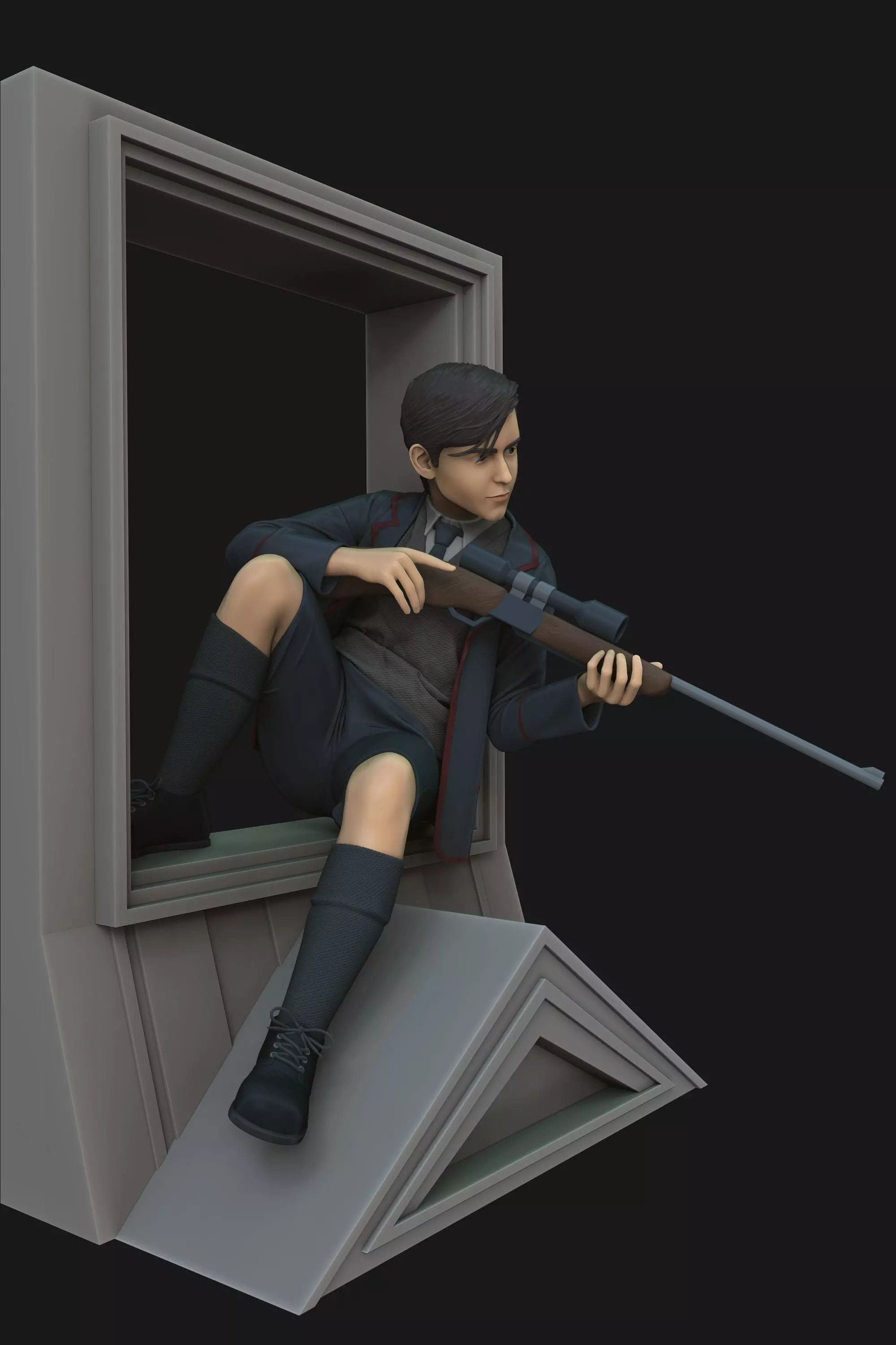 5 FIVE - Umbrella Academy Fanart 3D print model