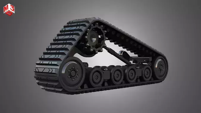ASV VT100 Tracks - Crawlers 3D model