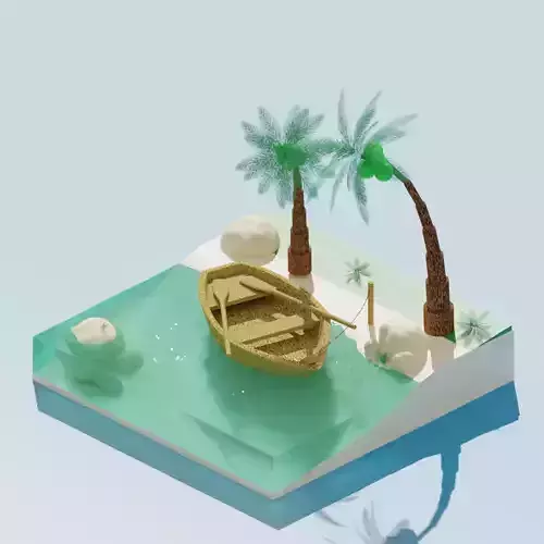 Desert island uninhabited