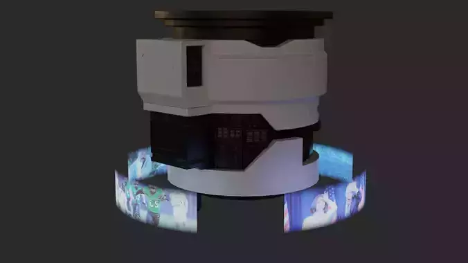 Cyberpunk 2077 TV Hologram 3D model