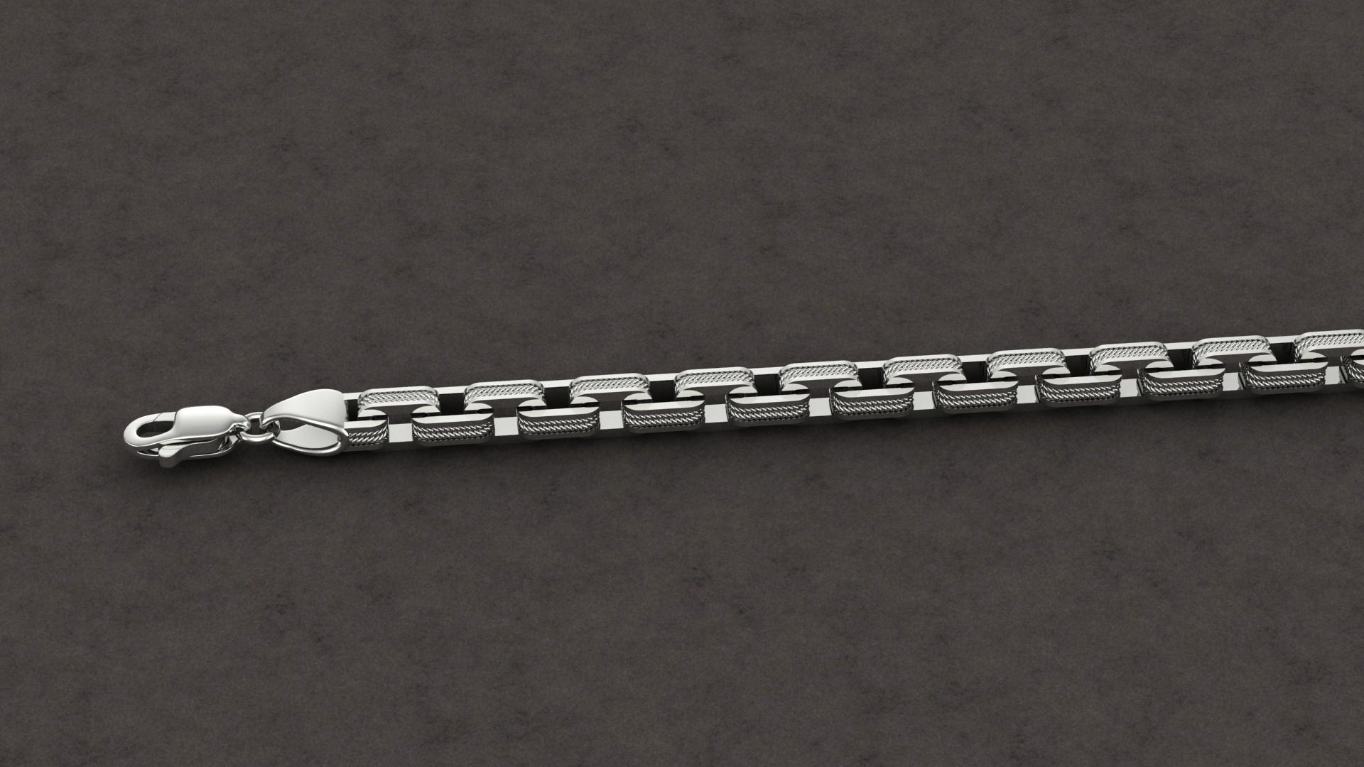 Chain Bracelet 3D print model_4