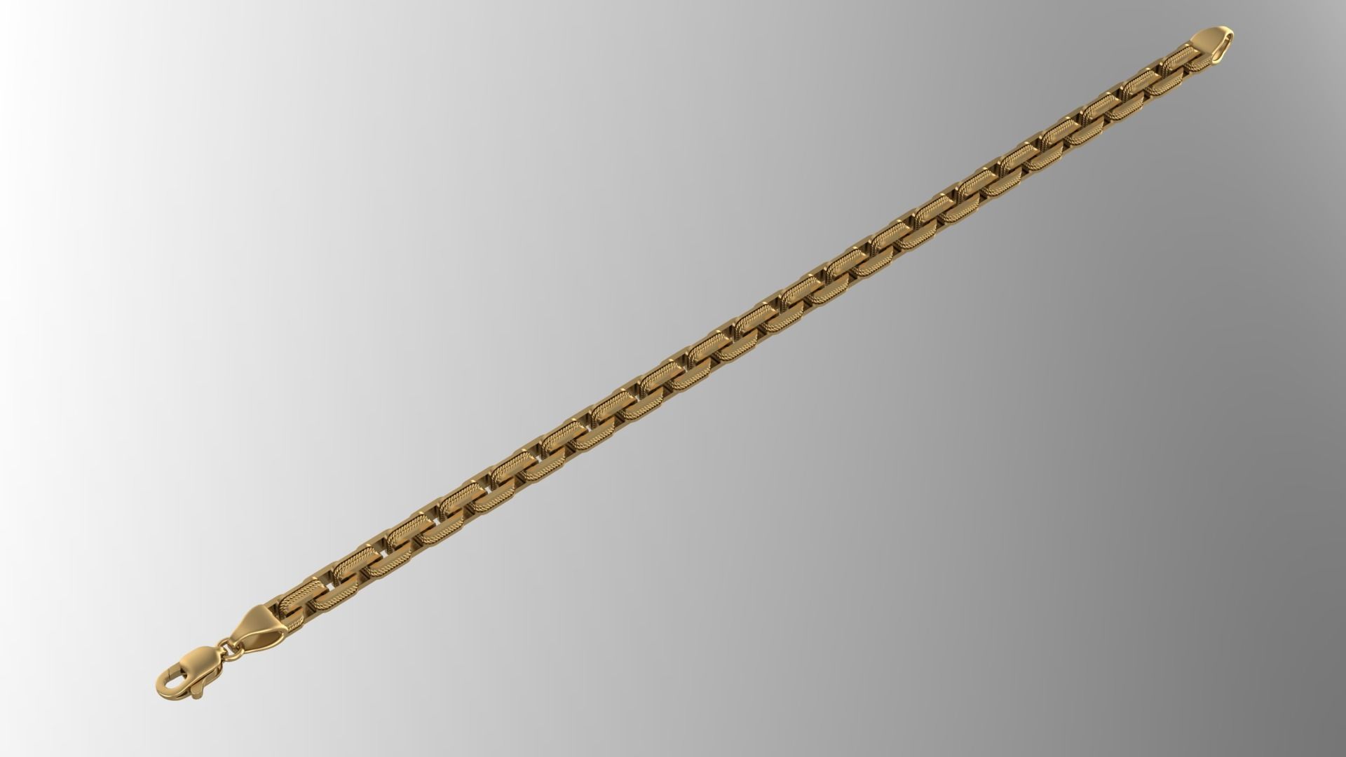 Chain Bracelet 3D print model_2