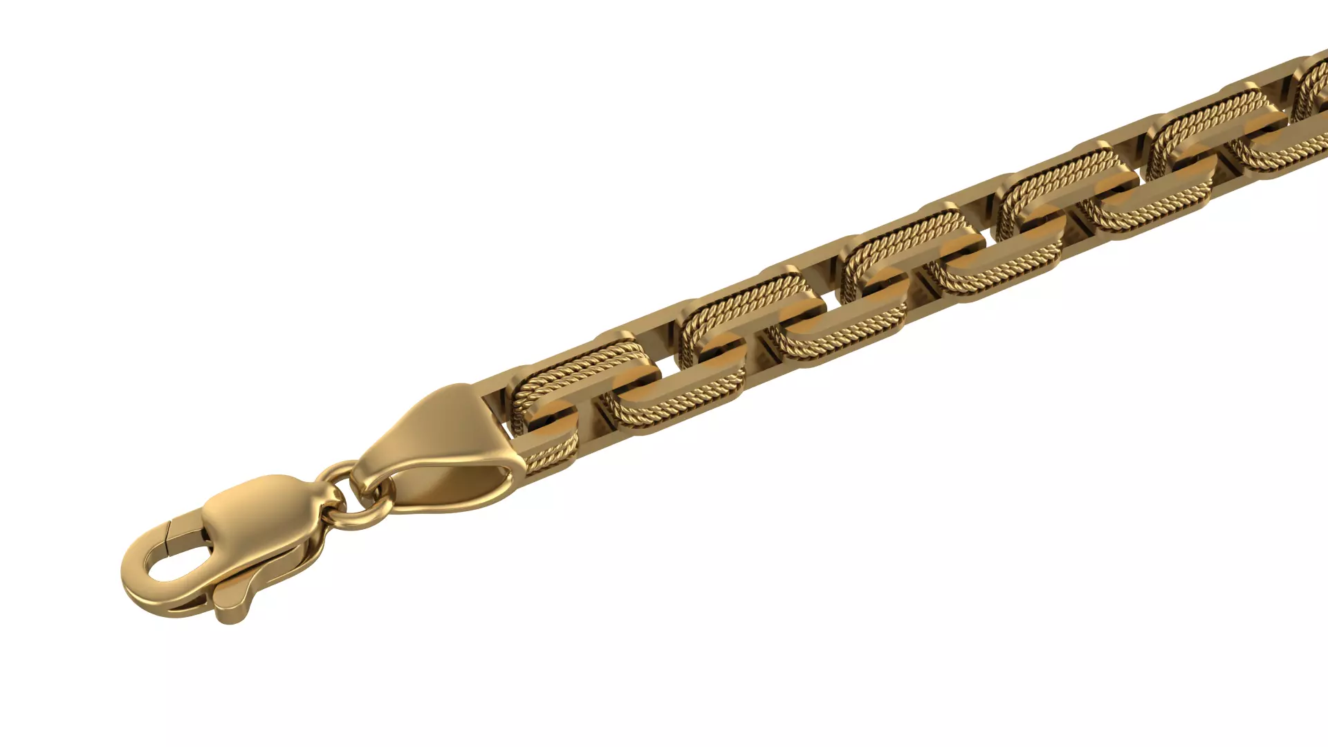 Chain Bracelet 3D print model_0