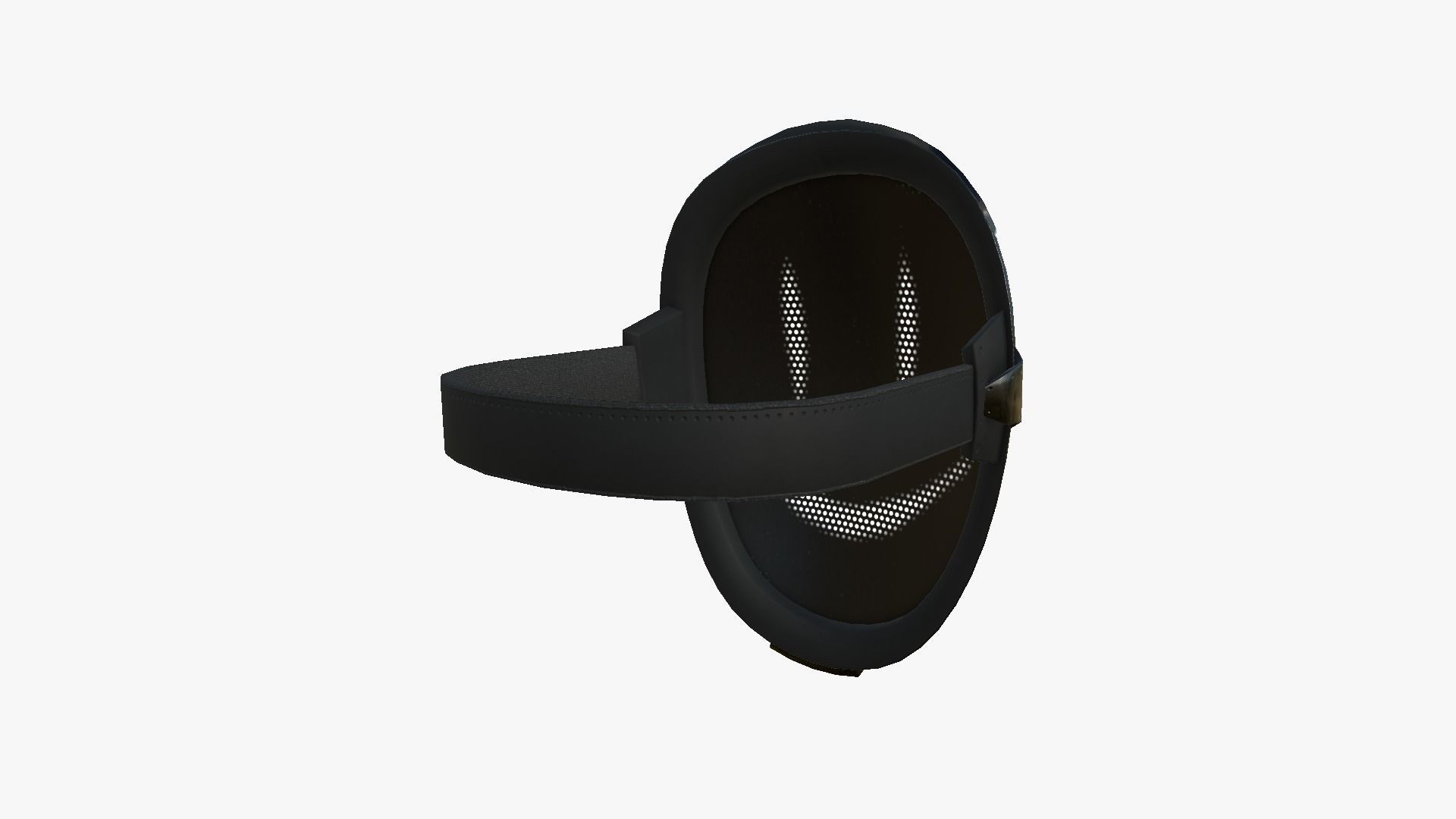 LED Screen Mask - A14 Face E  - Character Design Low-poly 3D model_4