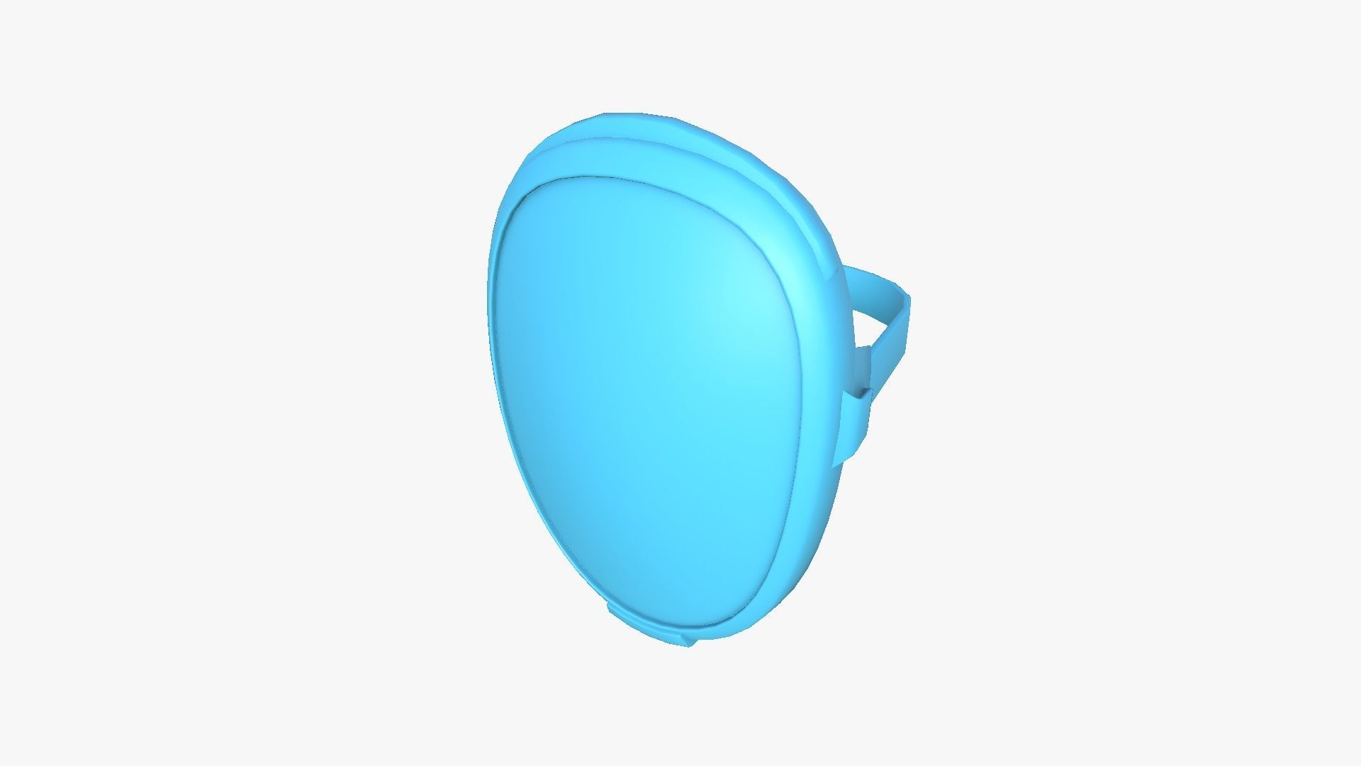 LED Screen Mask - A14 Face E  - Character Design Low-poly 3D model_10