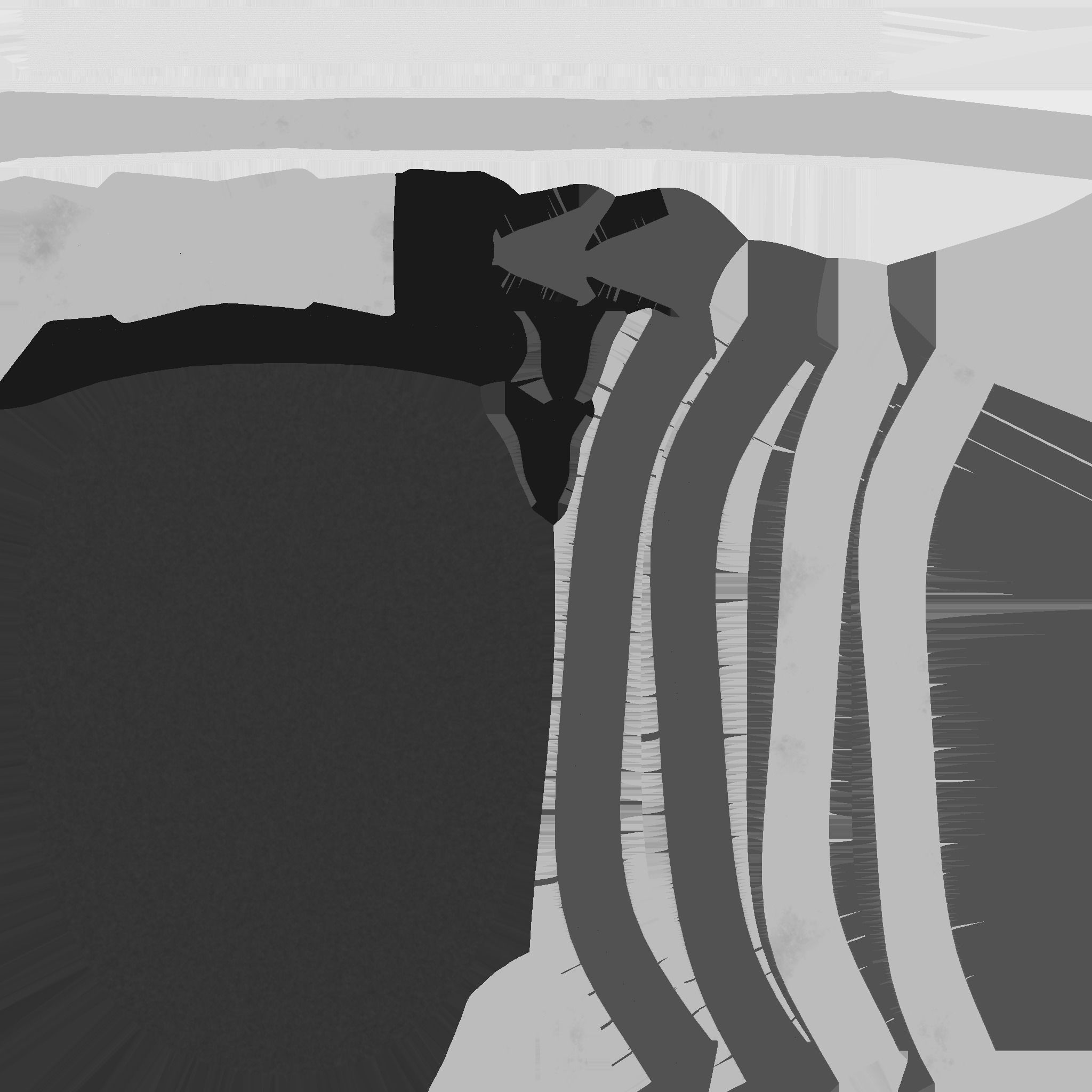 LED Screen Mask - A14 Face E  - Character Design Low-poly 3D model_28