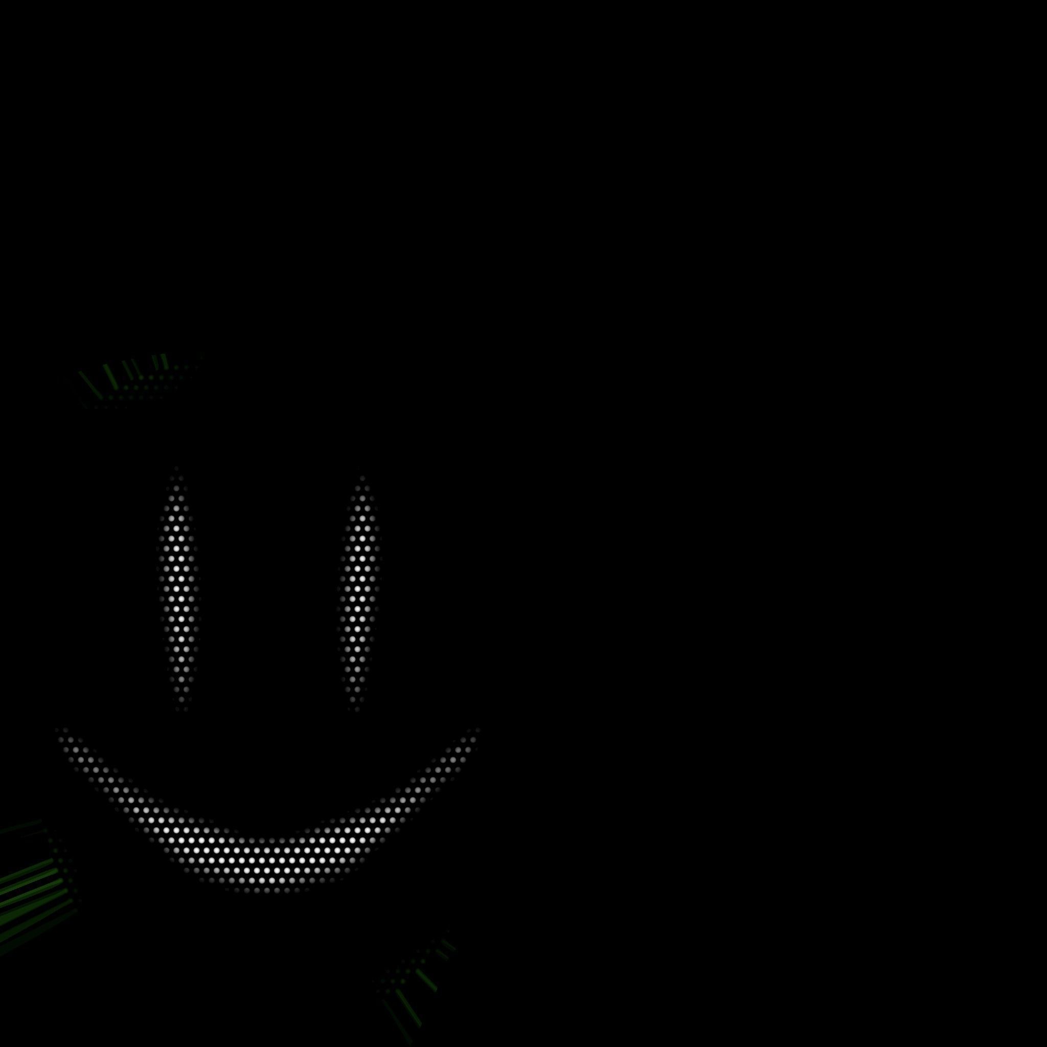 LED Screen Mask - A14 Face E  - Character Design Low-poly 3D model_24