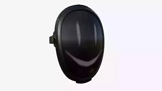 LED Screen Mask - A14 Face E  - Character Design Low-poly 3D model