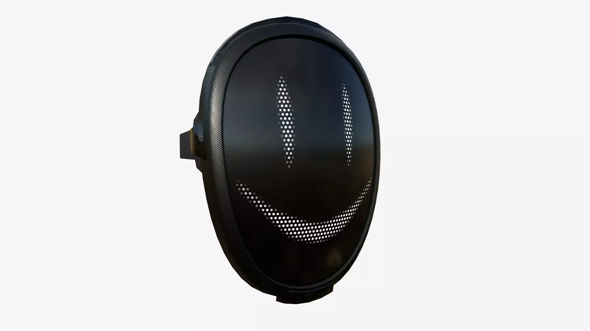 LED Screen Mask - A14 Face E  - Character Design Low-poly 3D model_0