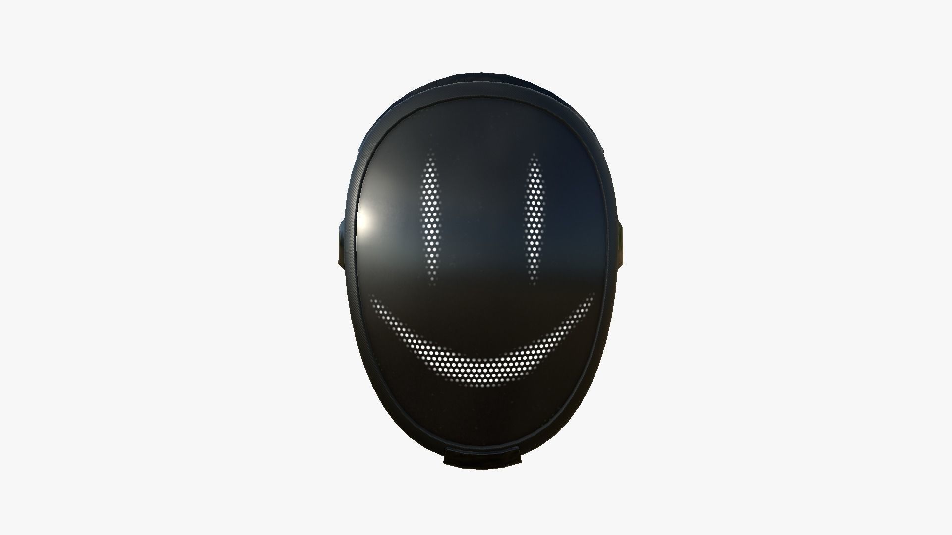 LED Screen Mask - A14 Face E  - Character Design Low-poly 3D model_1
