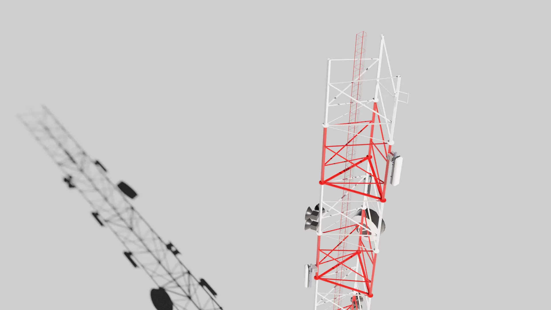 Radio Tower Antenna 02 Free low-poly 3D model