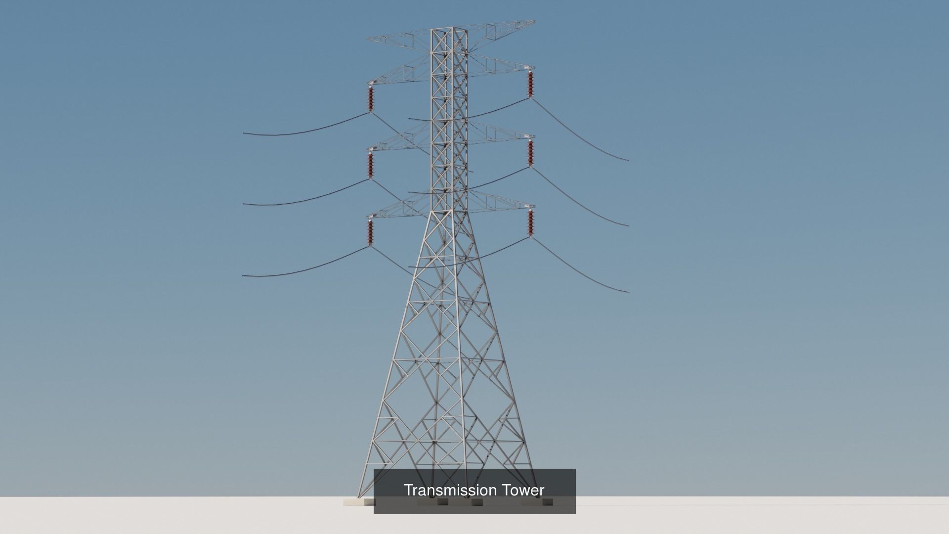 Radio Towers Electric and Street Infrastructure 3D Model Collection_11