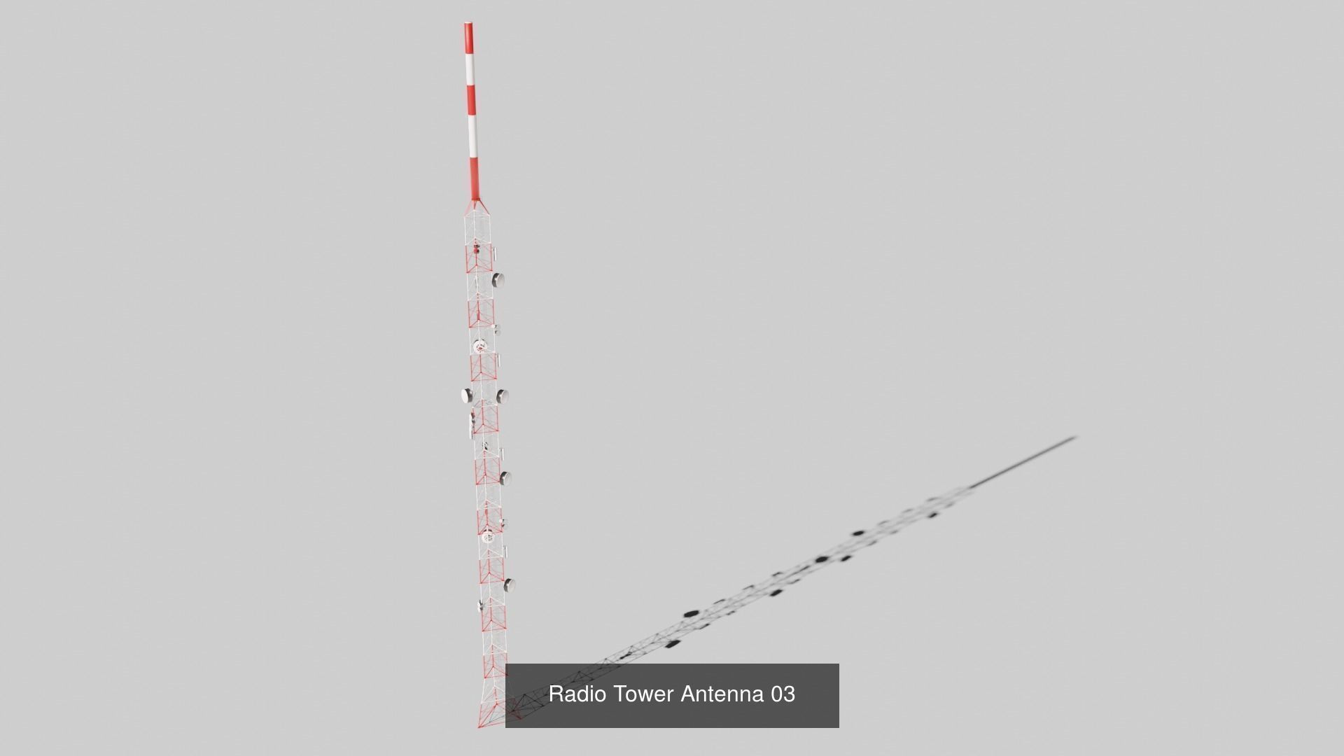 Radio Towers Electric and Street Infrastructure 3D Model Collection_18