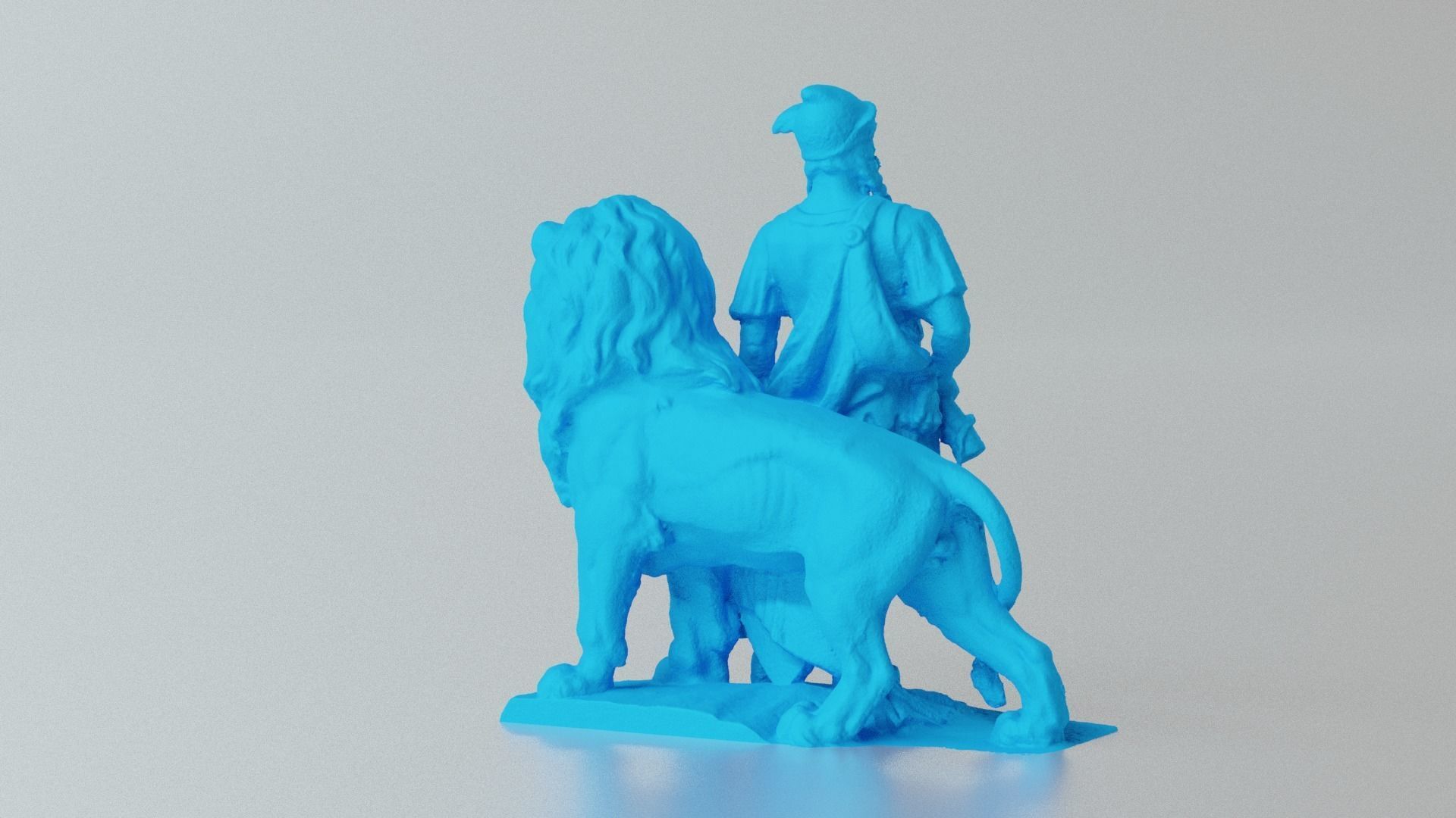 Heroic monument minitature printable character 3D print model_7