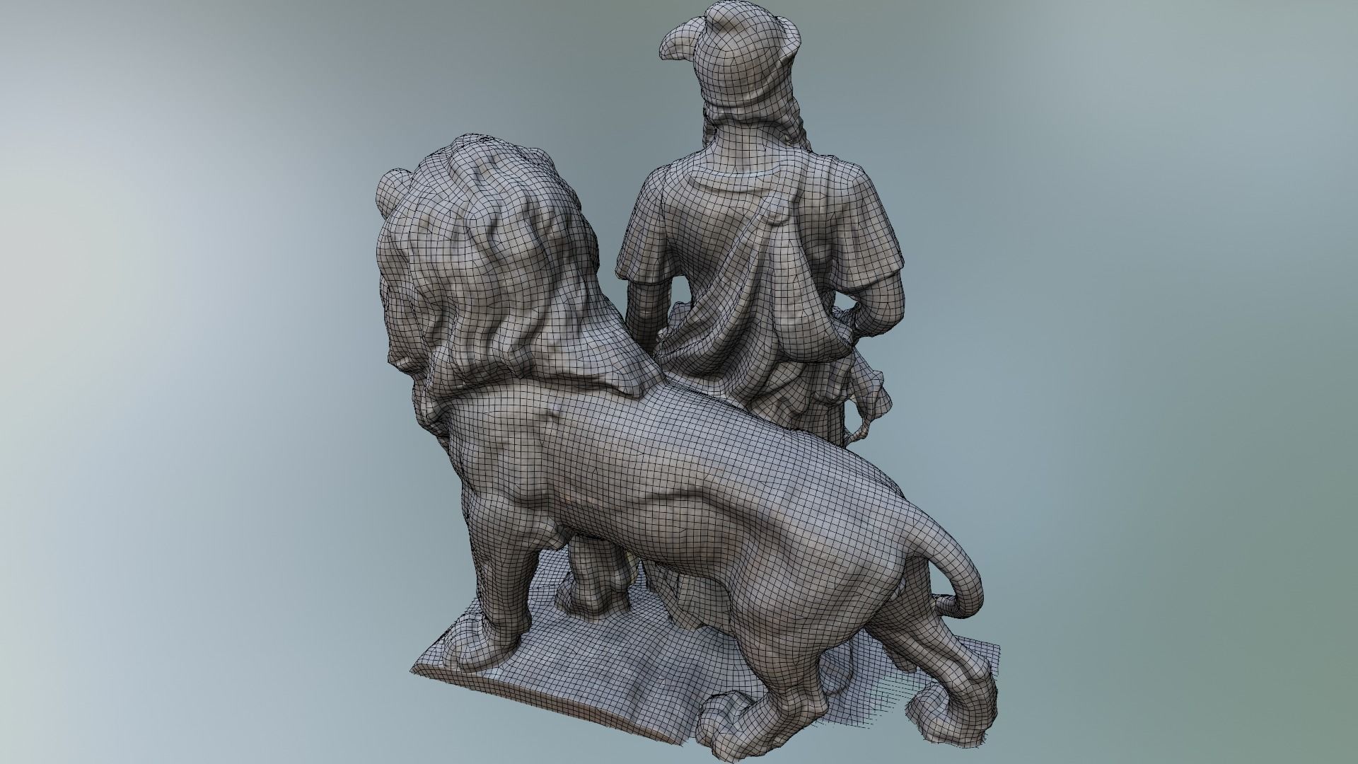 Heroic monument minitature printable character 3D print model_10