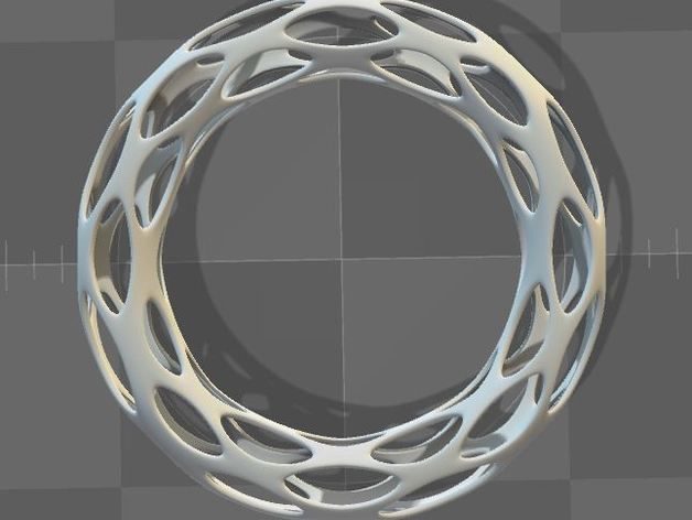 Voronoi Bracelet 3D print model_2